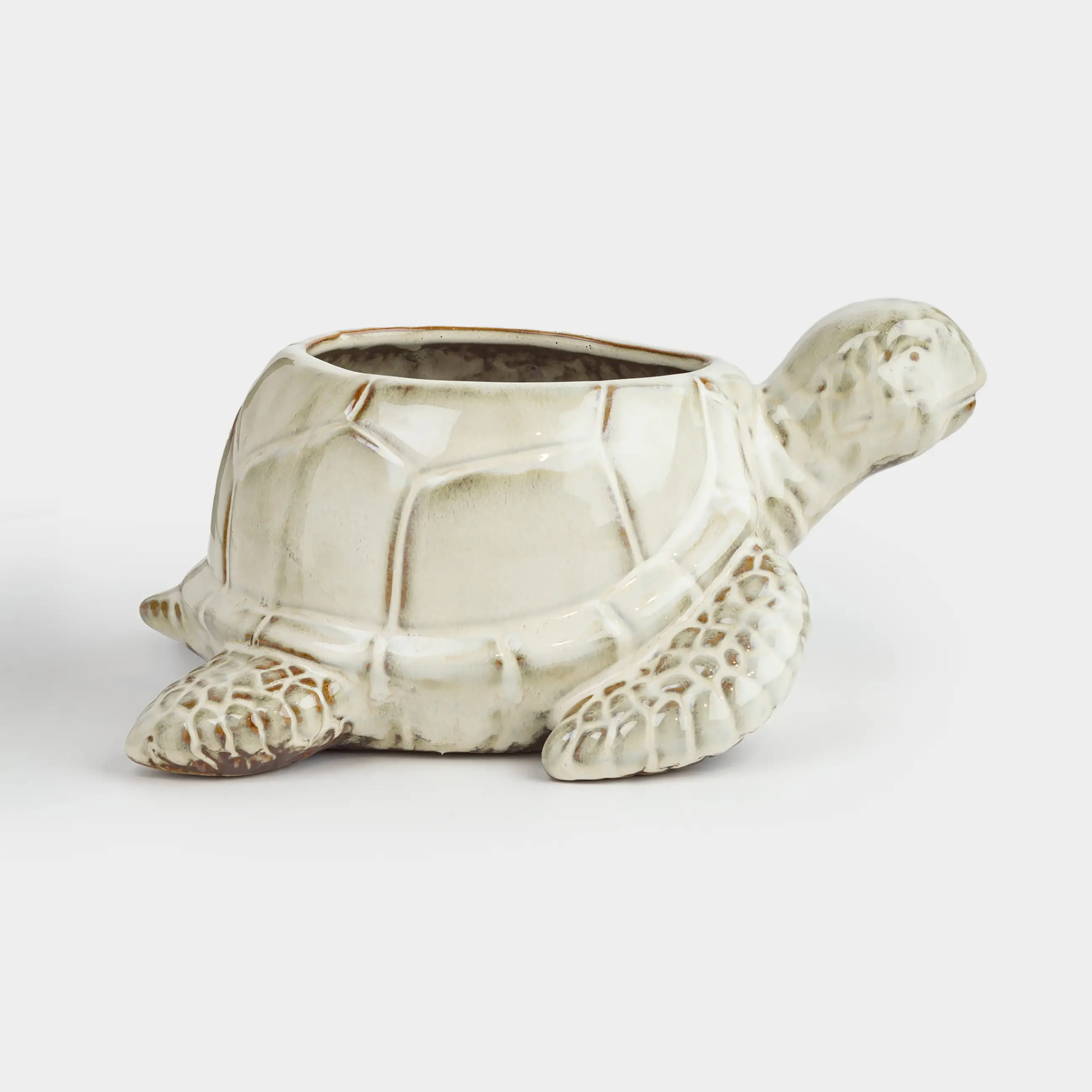 Candy bowl, 25x13 cm, porcelain P, beige-brown, Turtle, Grand turtle
