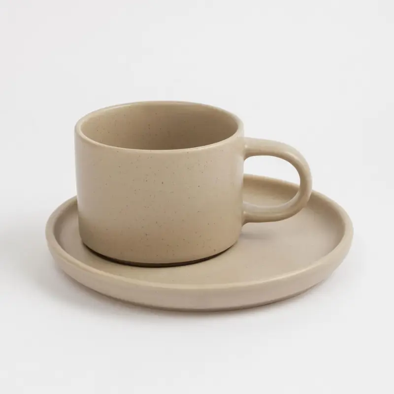 Tea pair, 1 persons, 2 items, 250 ml, porcelain N, beige, Latio
