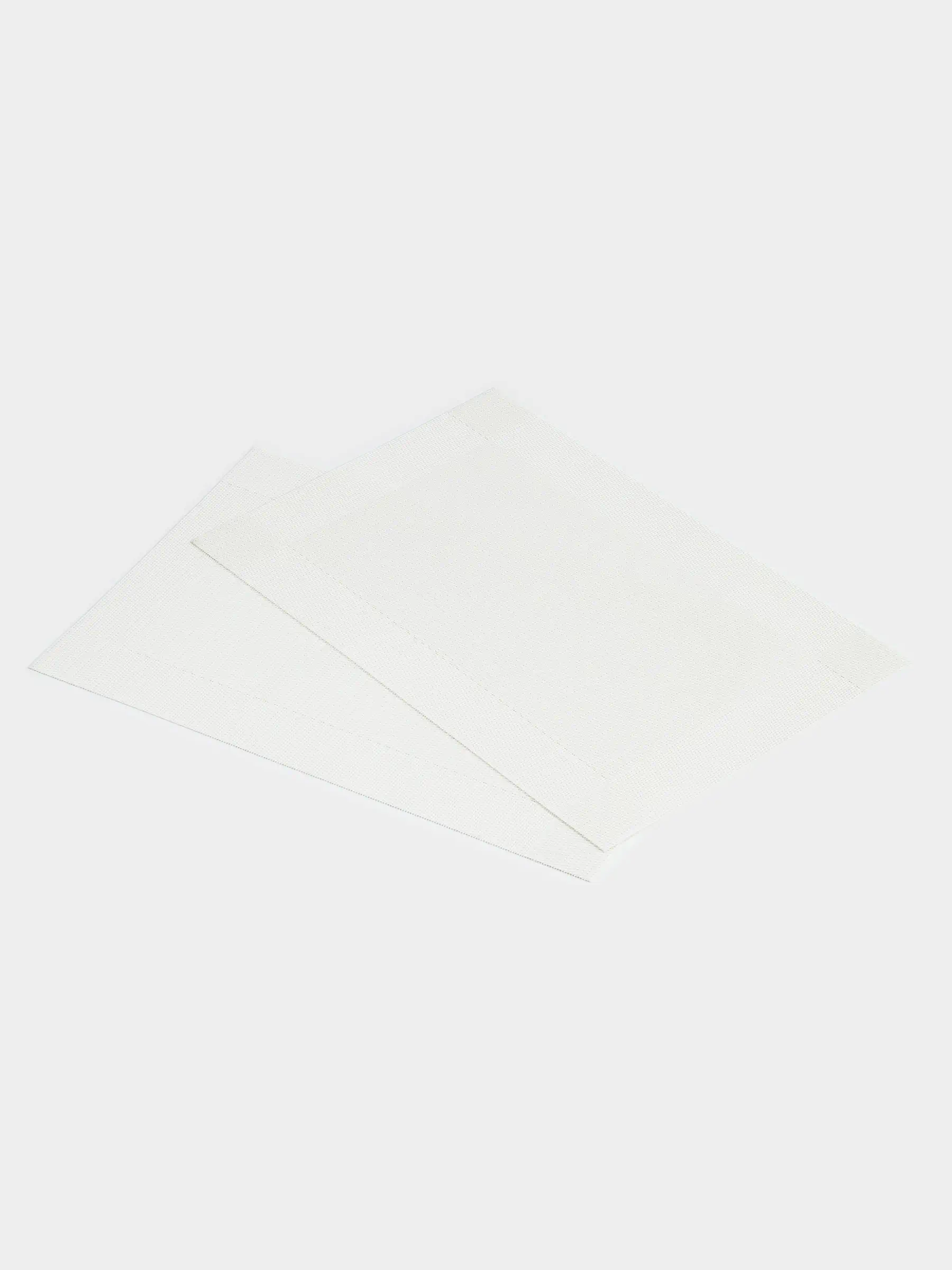 Placemat, 30x45 cm, 2 pcs, PVC / polyester, rectangular, milky, Mats, image-0