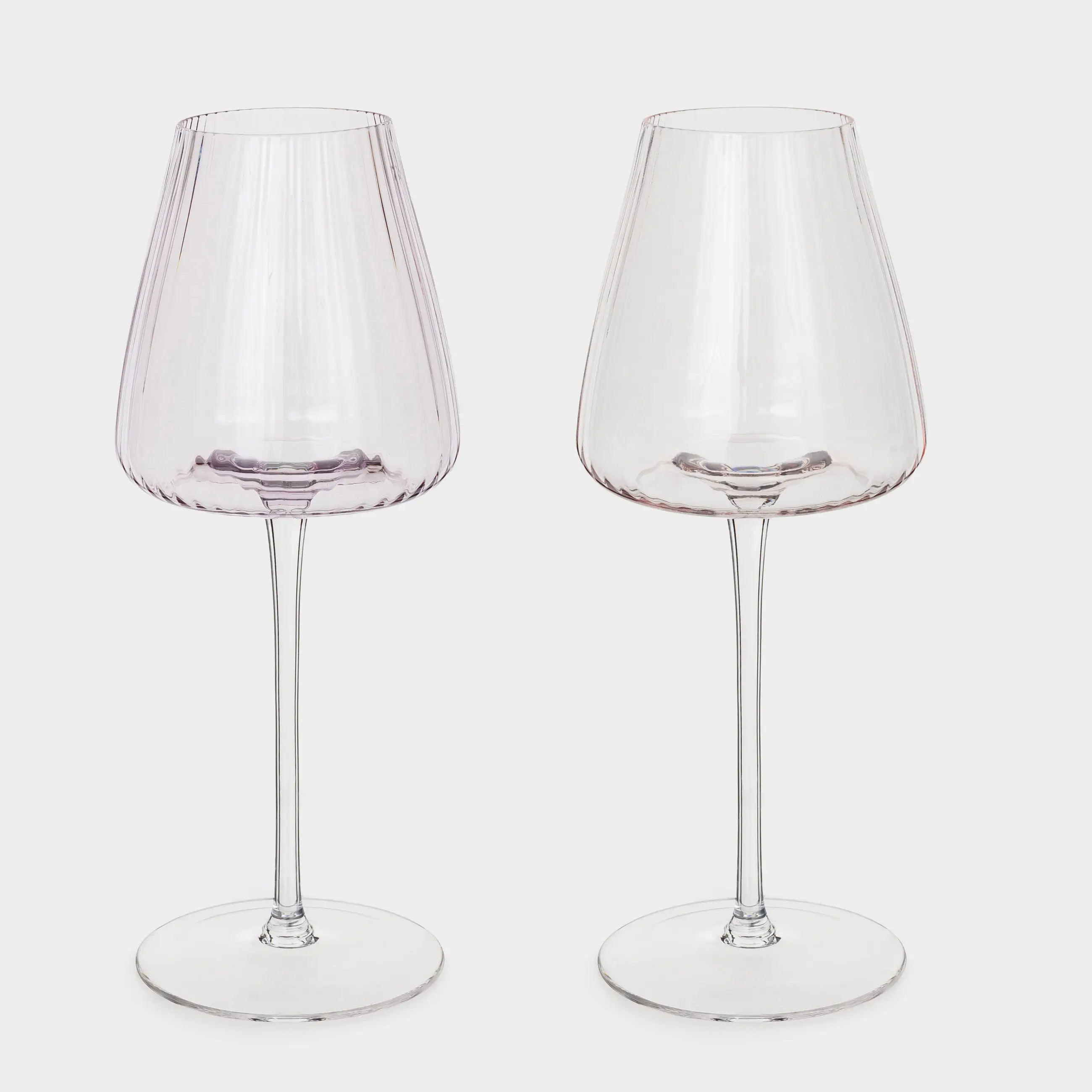 Red wine glass, 480 ml, 2 pcs, glass, purple / pink, Sorento R color