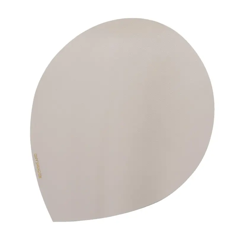 Placemat, 36x45 cm, PVC, oval, light gray, Drop, Rock ,image-0