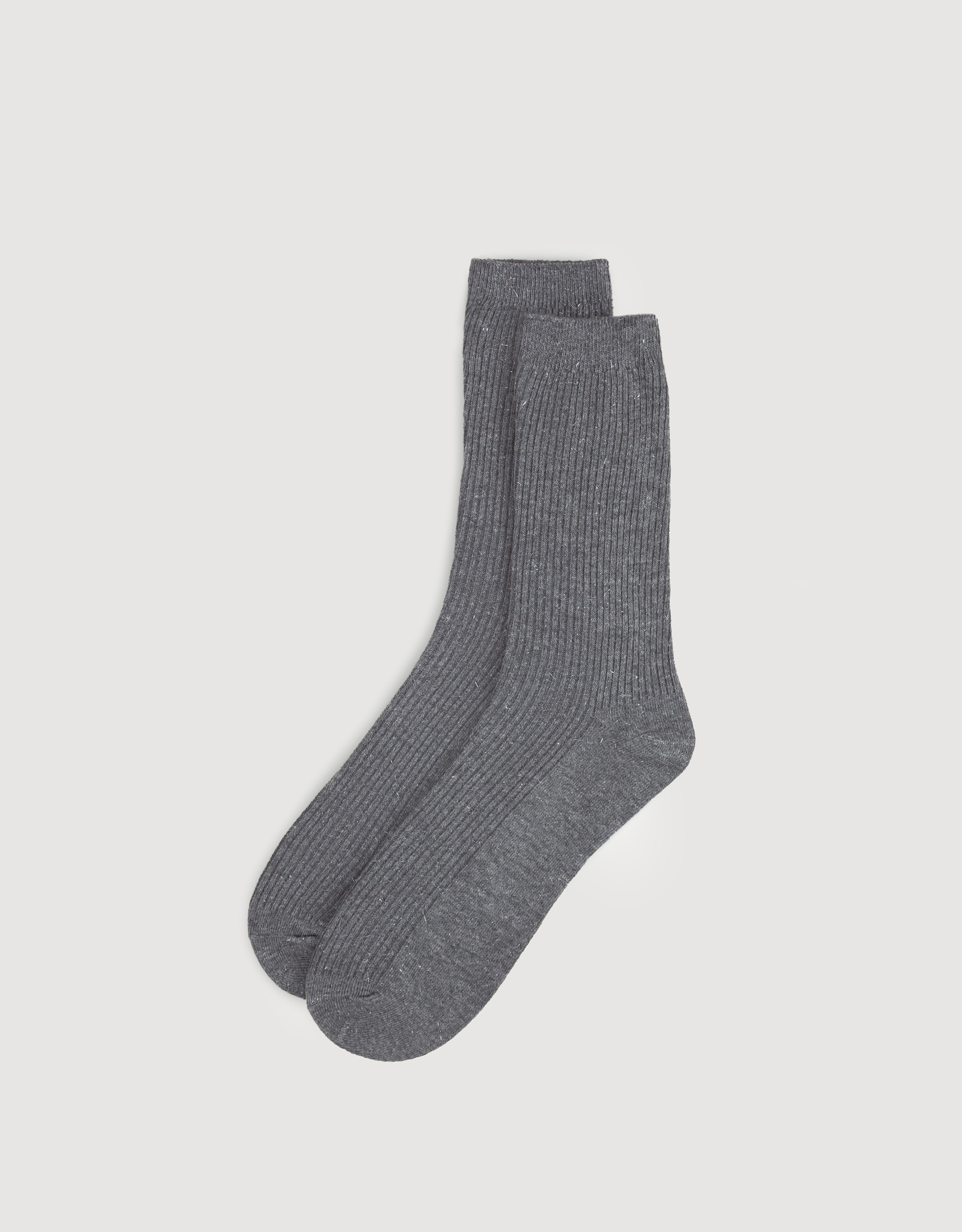 Women's socks, p. 35-38, cotton / polyester, dark gray, Rubchik