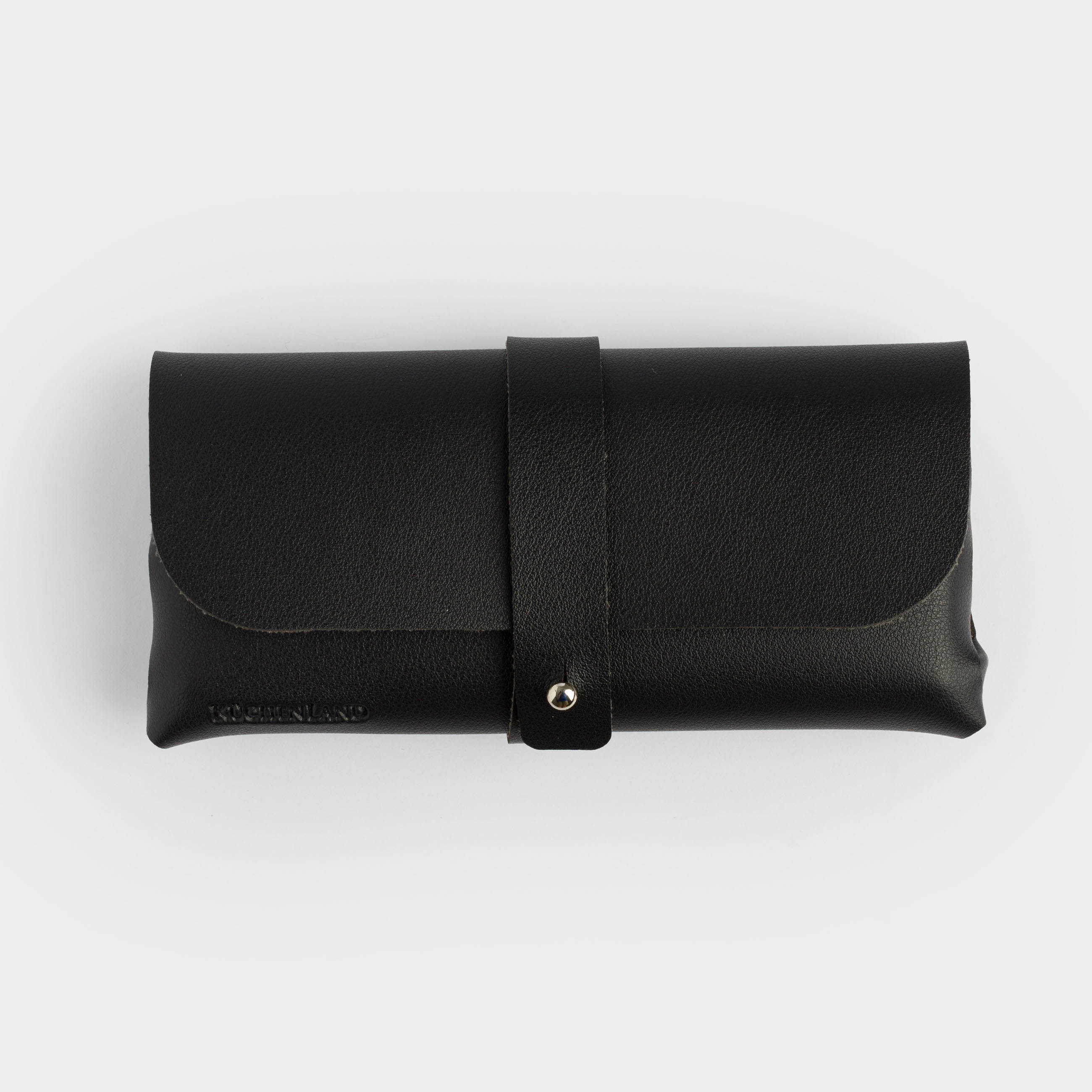 Tablet organizer, 17x8 cm, with case, PU leather / Plastic, Black, Compact black