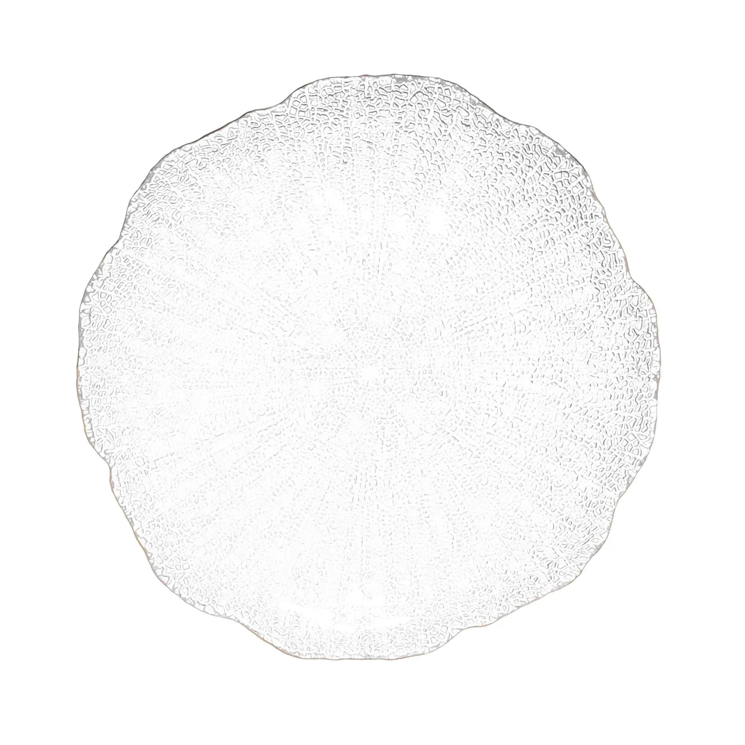 Snack plate, 21 cm, glass, with golden edging, Berg, image-0