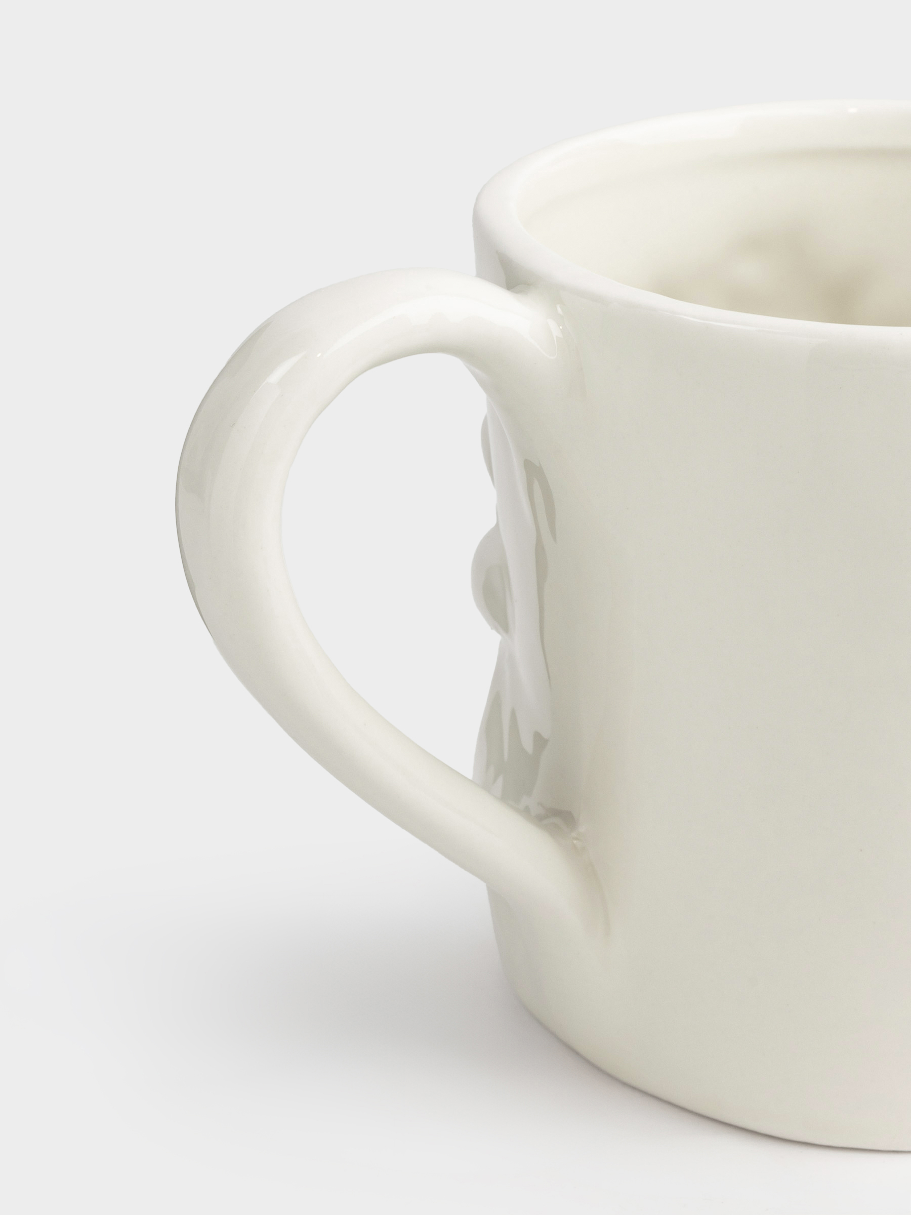 Mug, 500 ml, ceramic, milky, Horse, Horse pattern, image-1