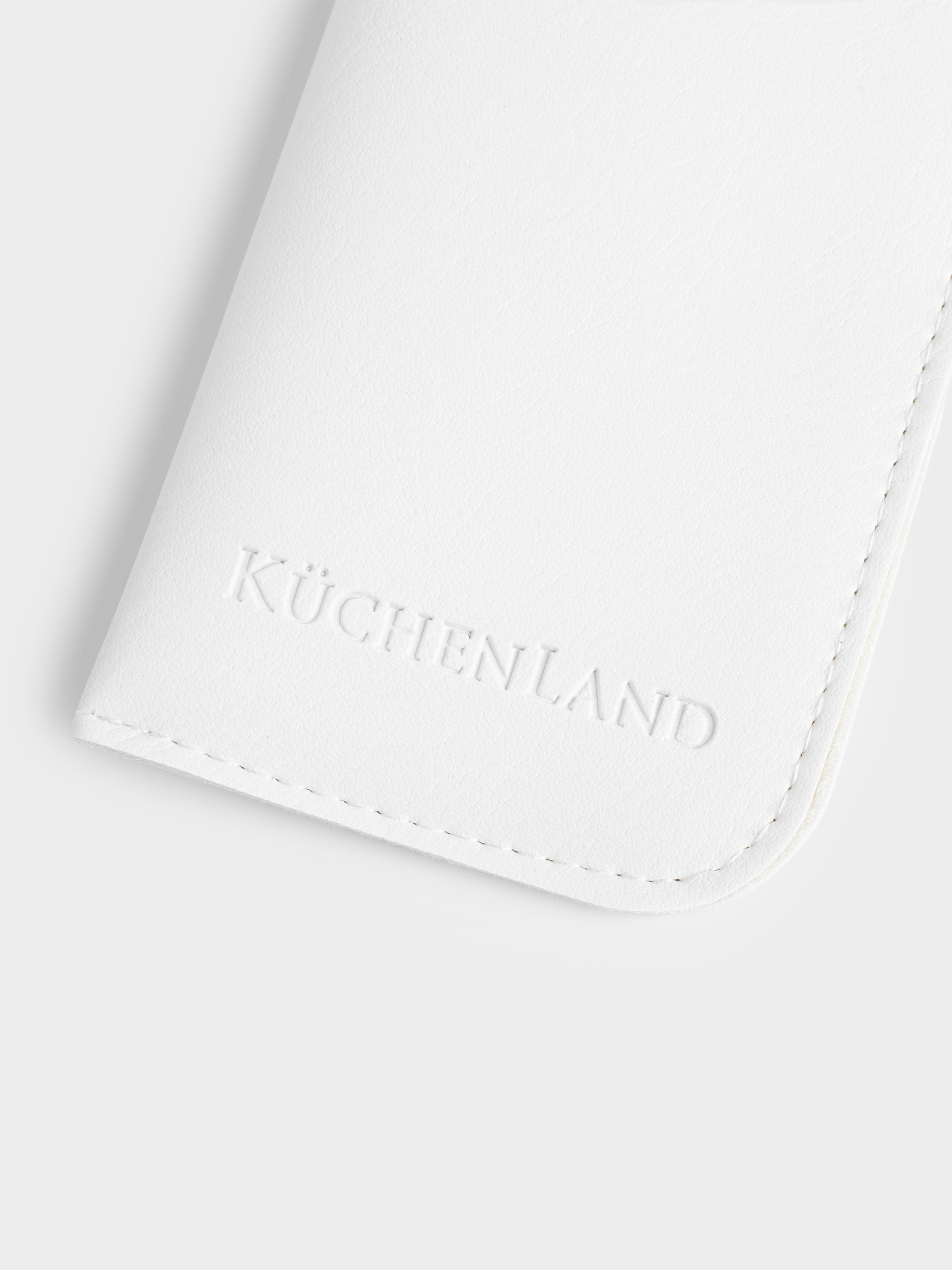 Eyeglass case, 18x8 cm, polyurethane, white, Memo