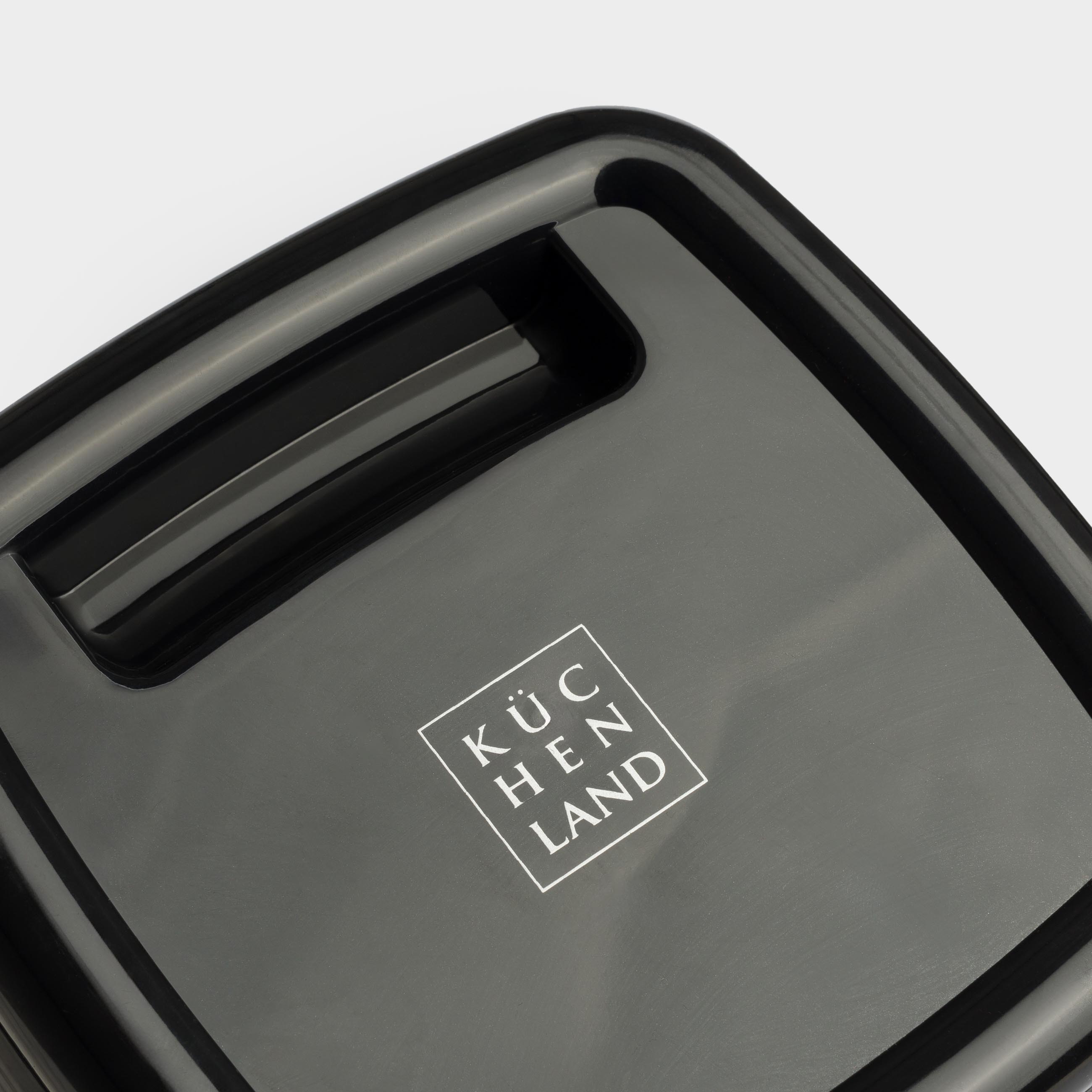 Folding bucket, 10 l, plastic/rubber, square, black, Foldaway black