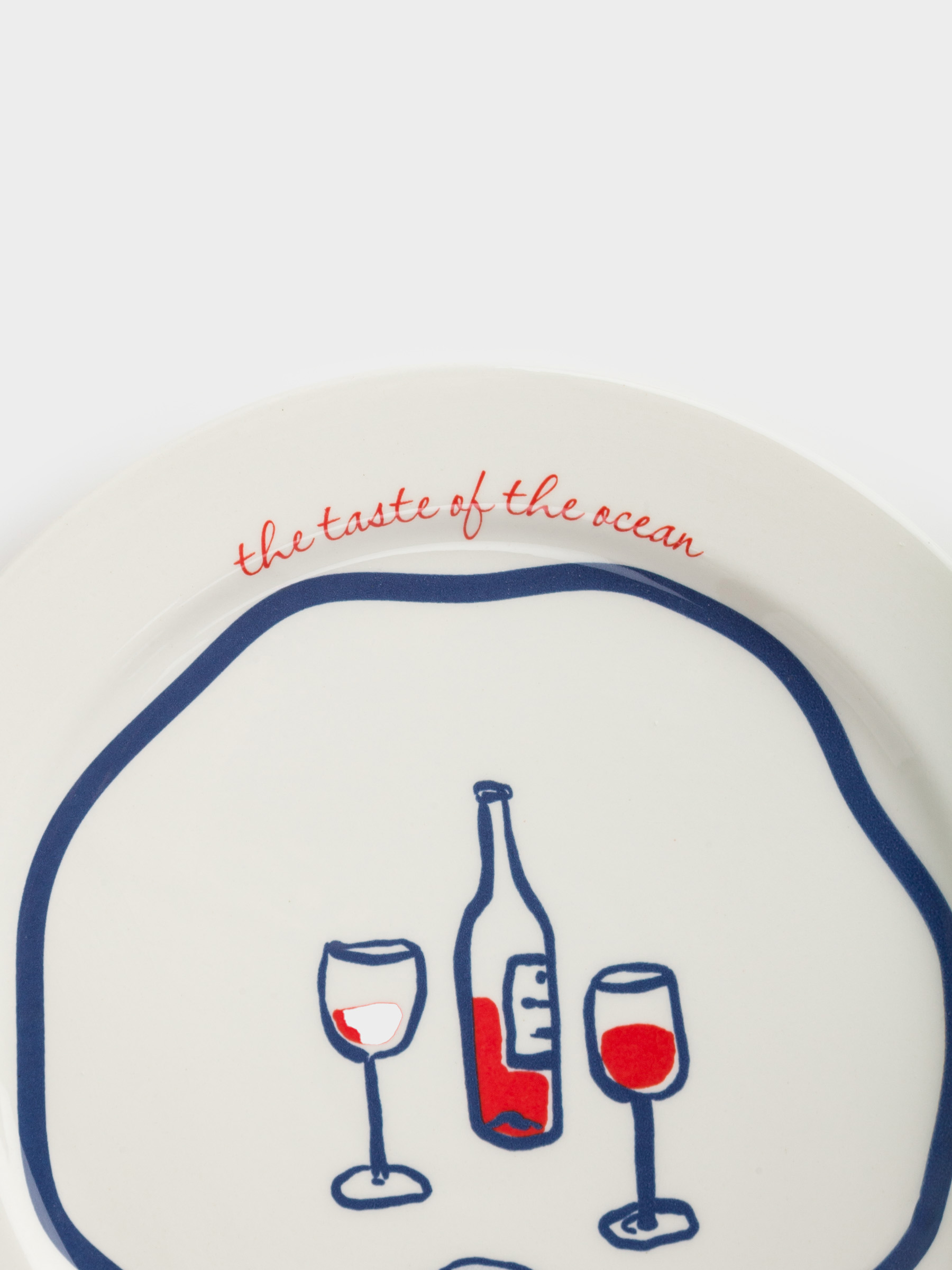 Dish, 20 cm, ceramic, dairy, Wine, Coral reef, image-5