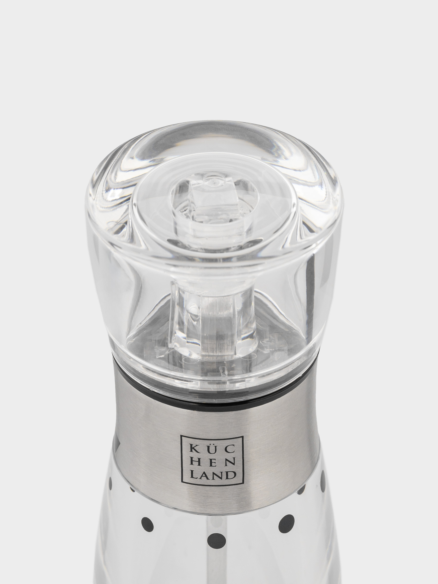 Spice mill, 17 cm, mechanical, acrylic, Classic, image-3