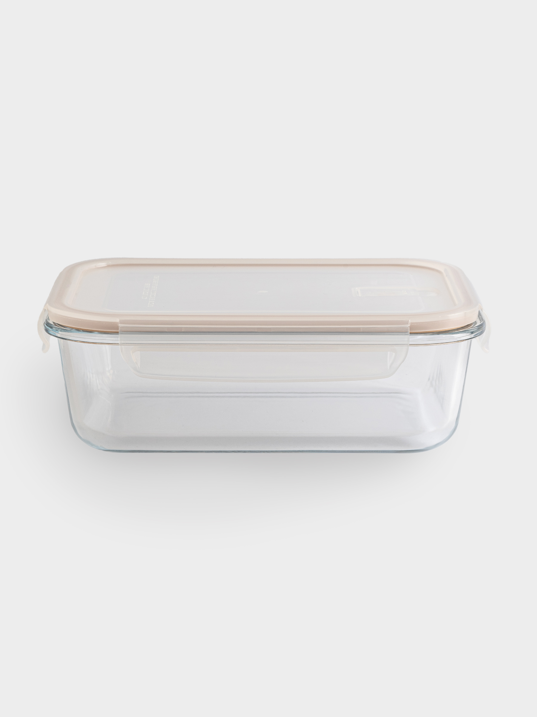 Container, 1.5 l, with clips, with valve, glass T, rectangular, Soft kitchen, image-1