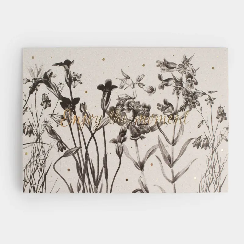 Gift envelope, 12x17 cm, paper, white, Flowers, Birthday ,image-0