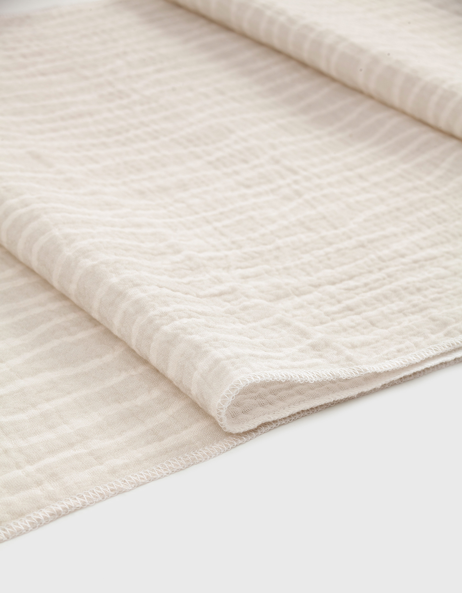 Table runner, 40x160 cm, muslin, milky, Design, Muslin print, image-1