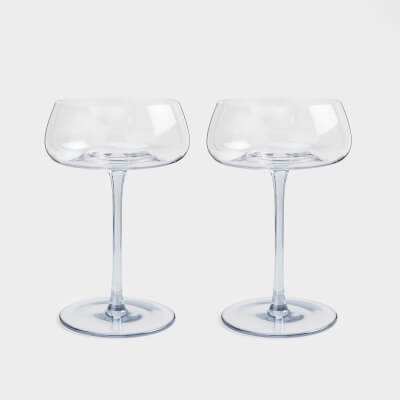 Drinking glass, 270 ml, 2 pcs, glass, blue gradient, Sorento color ,image-0