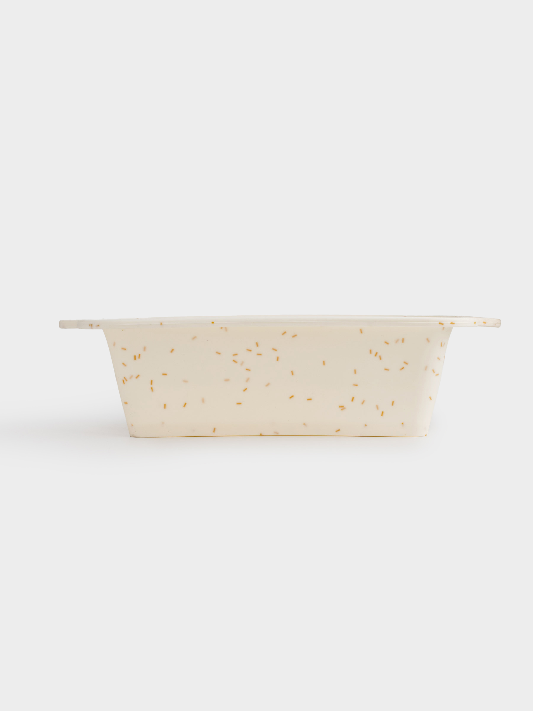 Baking dish, 28x14 cm, silicone / steel, rectangular, milk, speckled, Bakery speckled, image-5