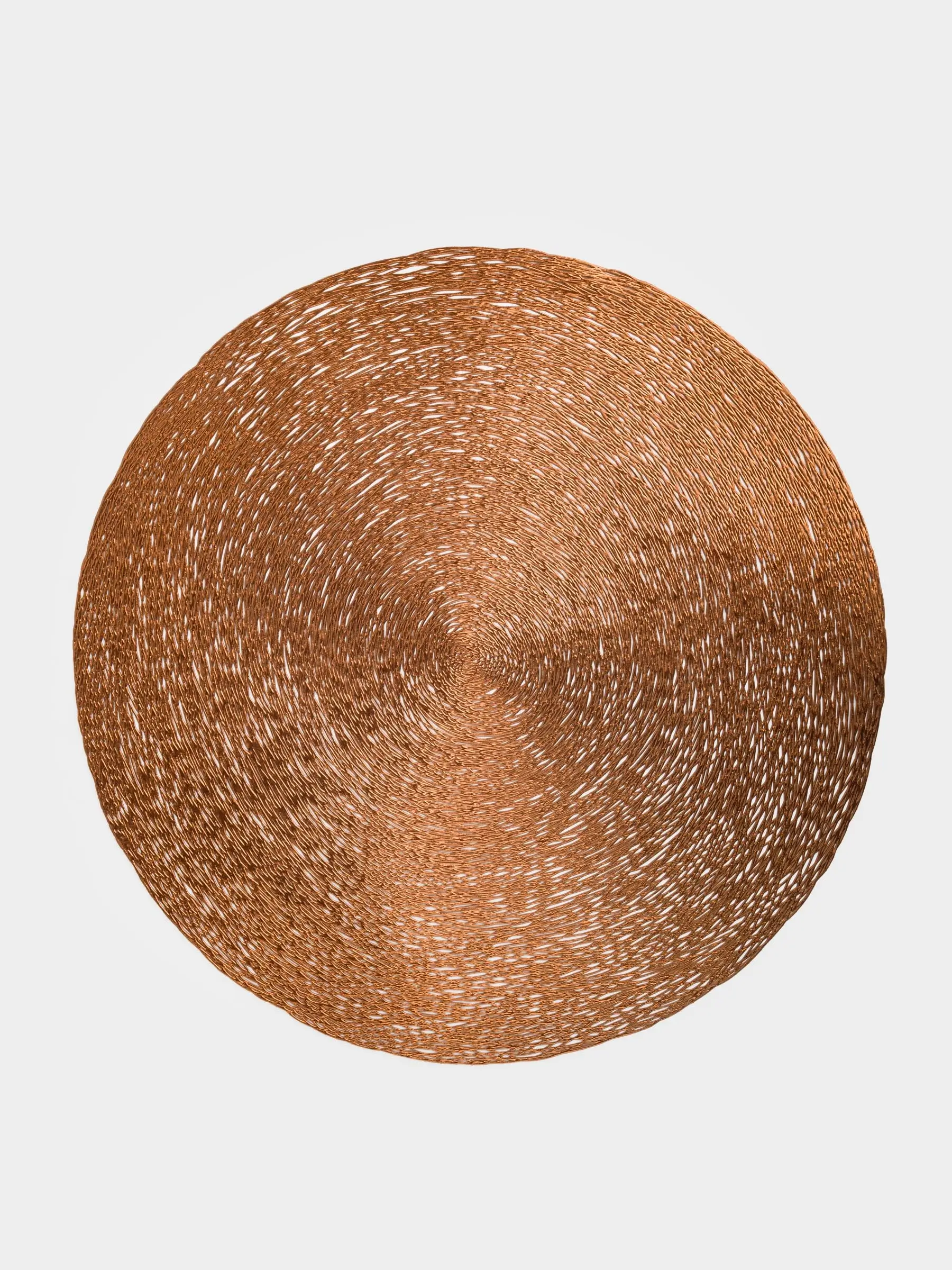 Placemat, 38 cm, PVC, round, copper, Azhur