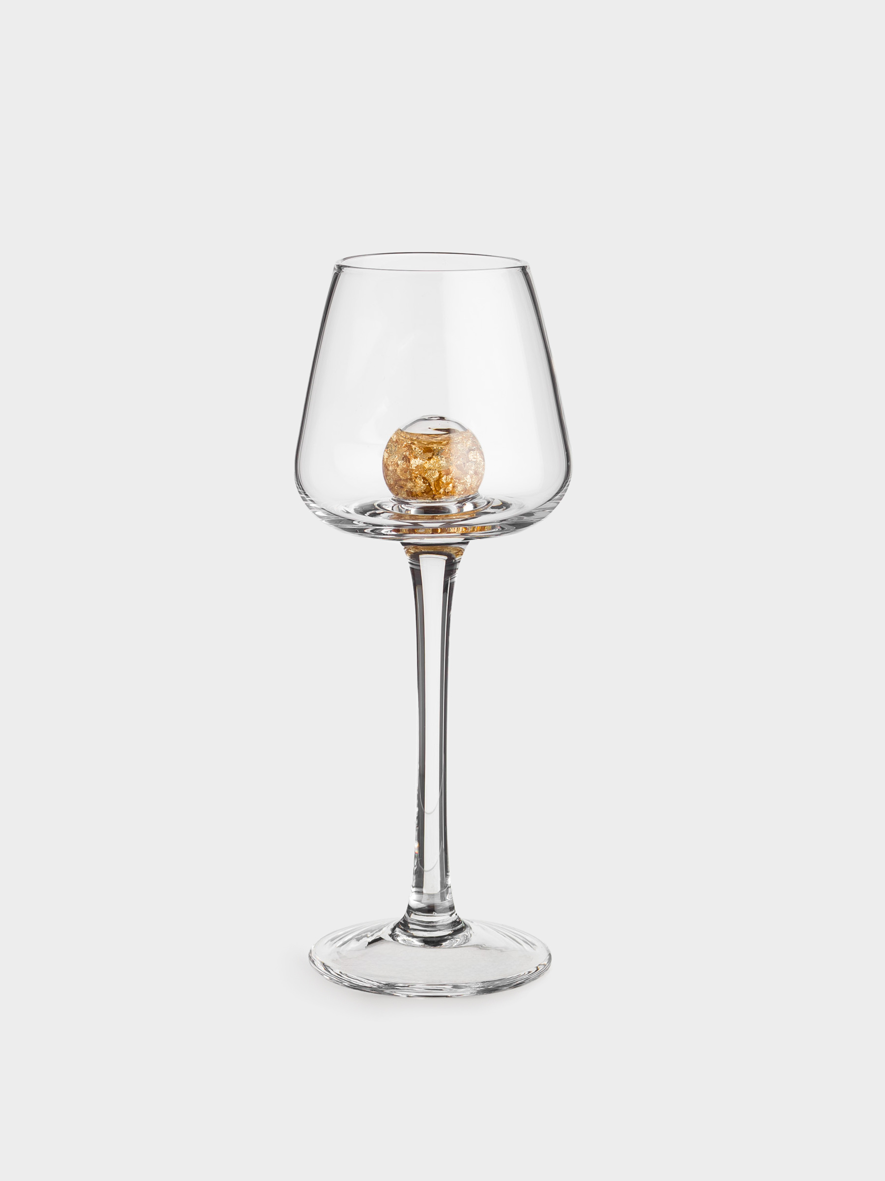 Drinking glass, 50 ml, 2 pcs, crystal glass, Amber ball, Sorento, image-1