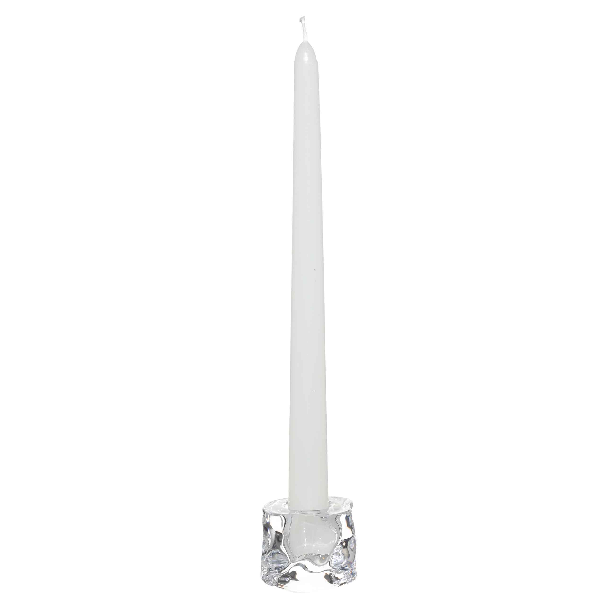 Candle holder, 4 cm, for a thin candle, glass, Concave, image-3
