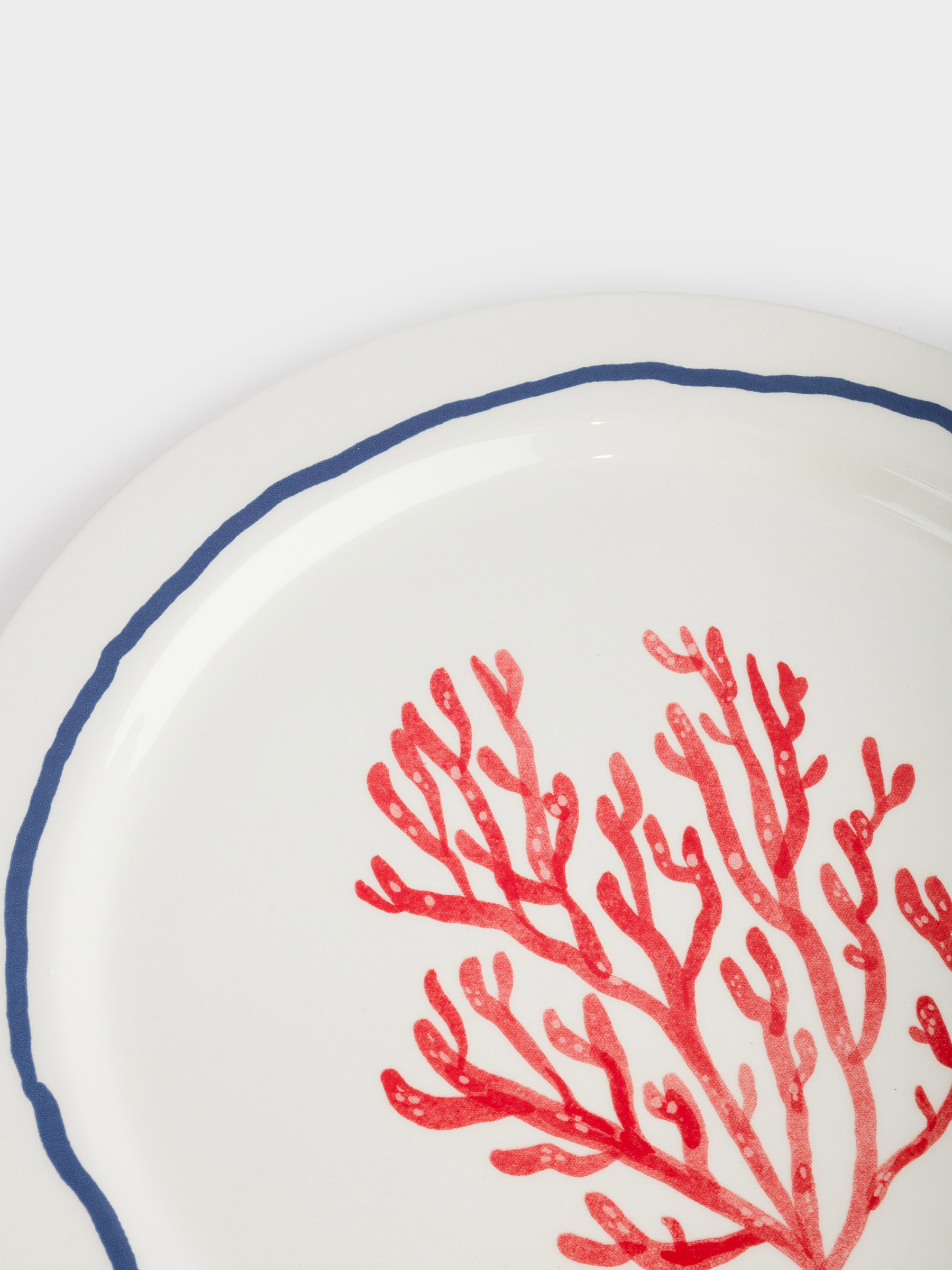 Dish, 28 cm, ceramic, milky, Coral, Coral reef, image-3