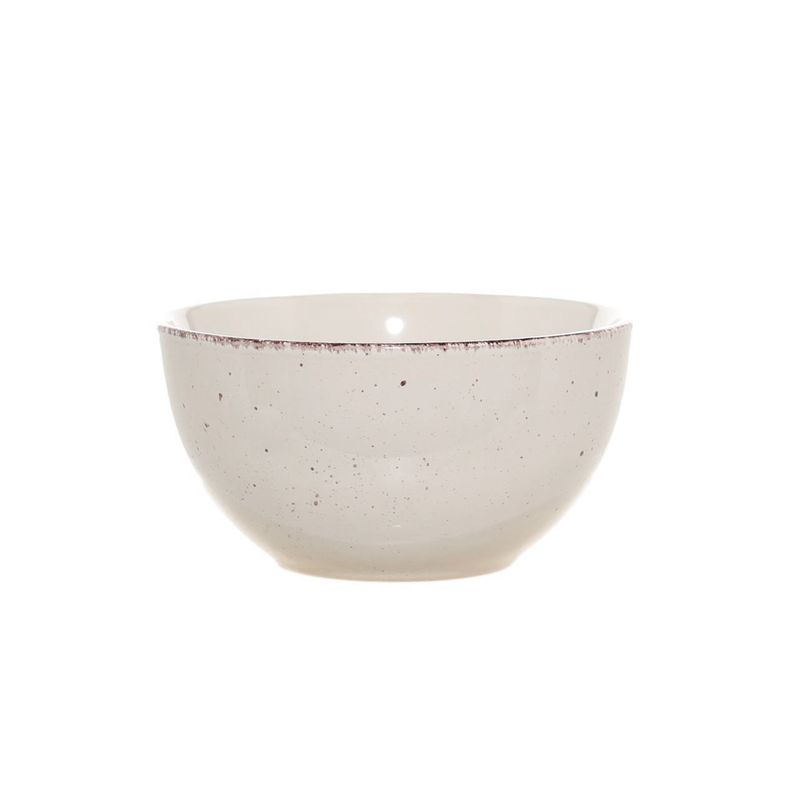 Dining set, 6 pers., 18 pr., ceramic, beige, speckled, Speckled