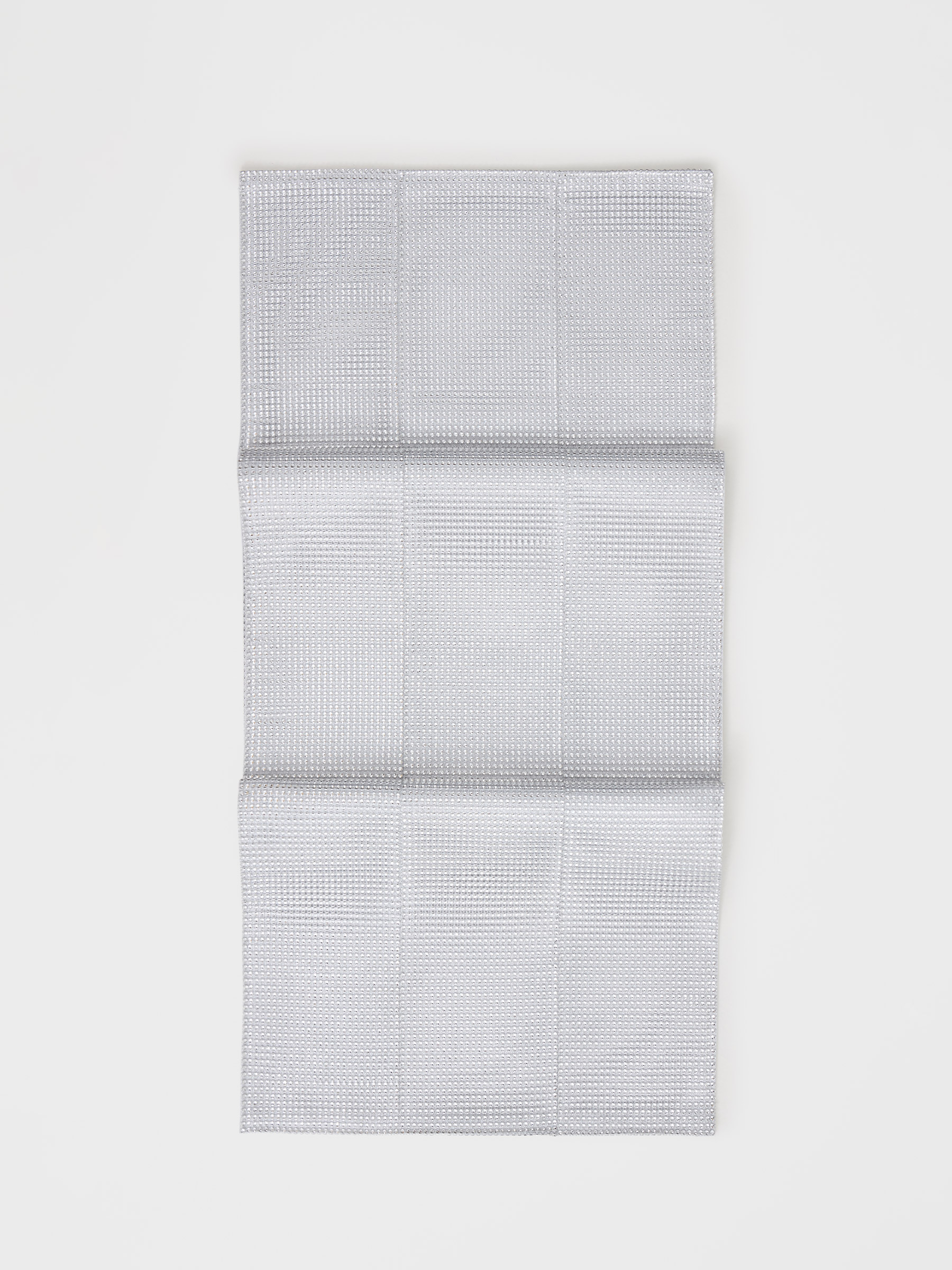 Table runner, 40x160 cm, with rhinestones, polyester / plastic, Silver, Rhinestones, image-0