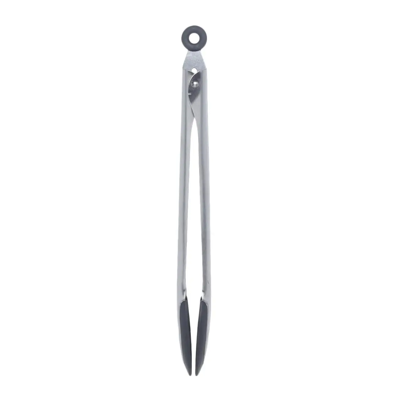 Kitchen tongs, 35 cm, silicone / steel, grey, Assist, image-0