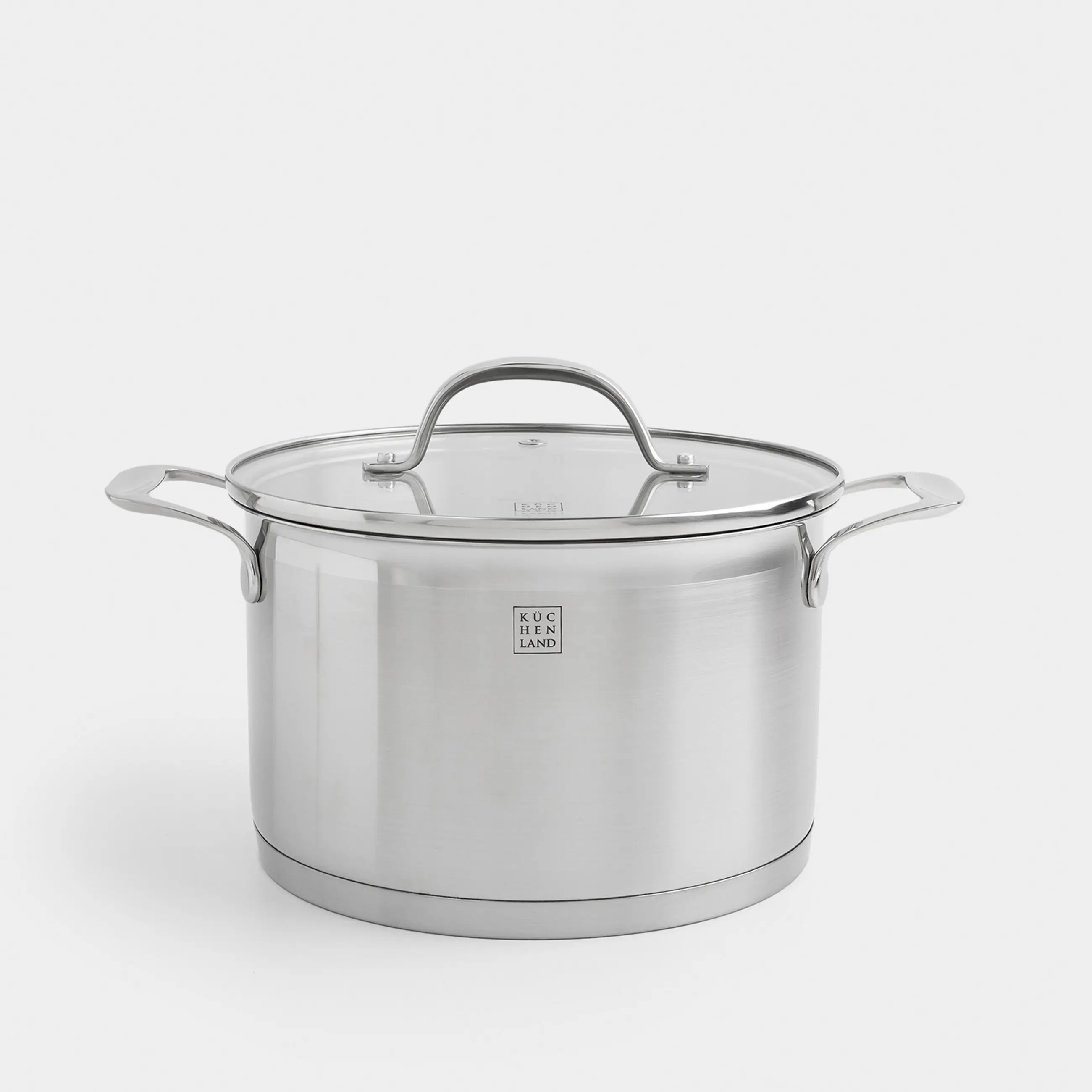 Pot with Lid, 20 cm, 3,8 l, Silver Stone