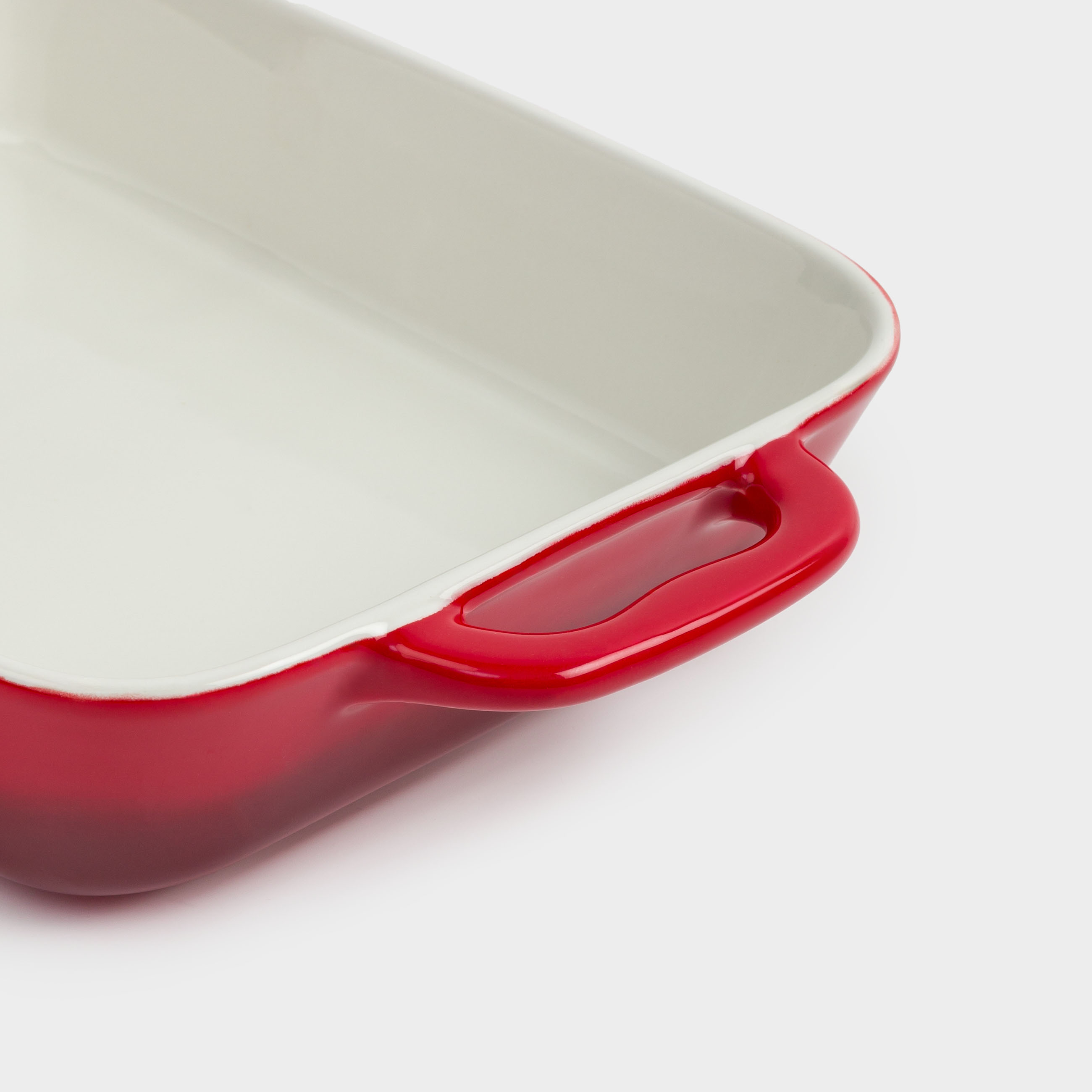 Baking dish, 27x20 cm, ceramic, rectangular, burgundy, Gradient, Cakes gradient