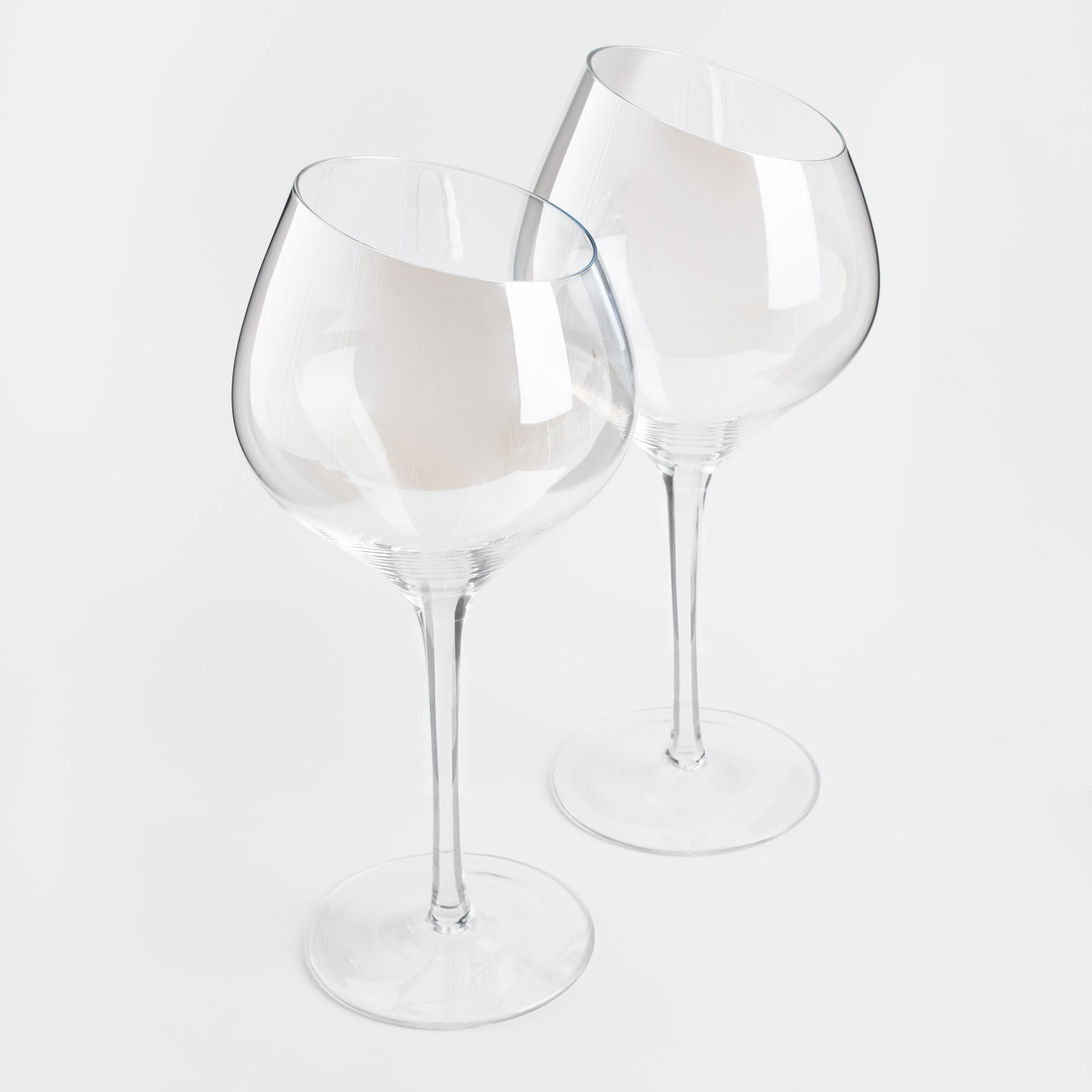 Red wine glass, 560 ml, 2 pcs, glass, mother of pearl, Charm L polar, image-1