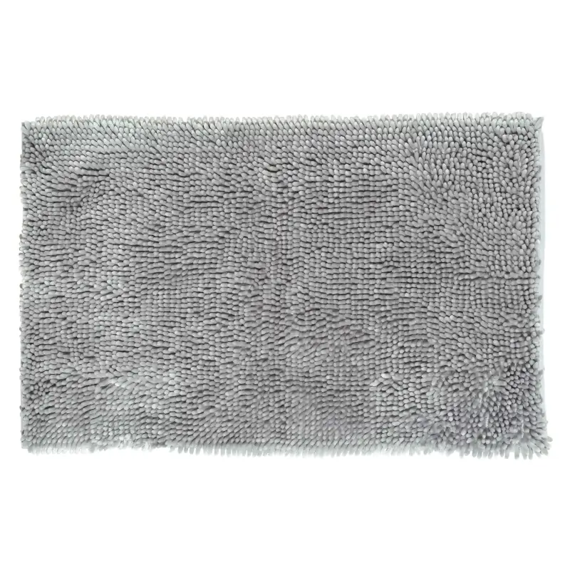 Mat, 50x80 cm, anti-slip, polyester, grey, Fluff ,image-0