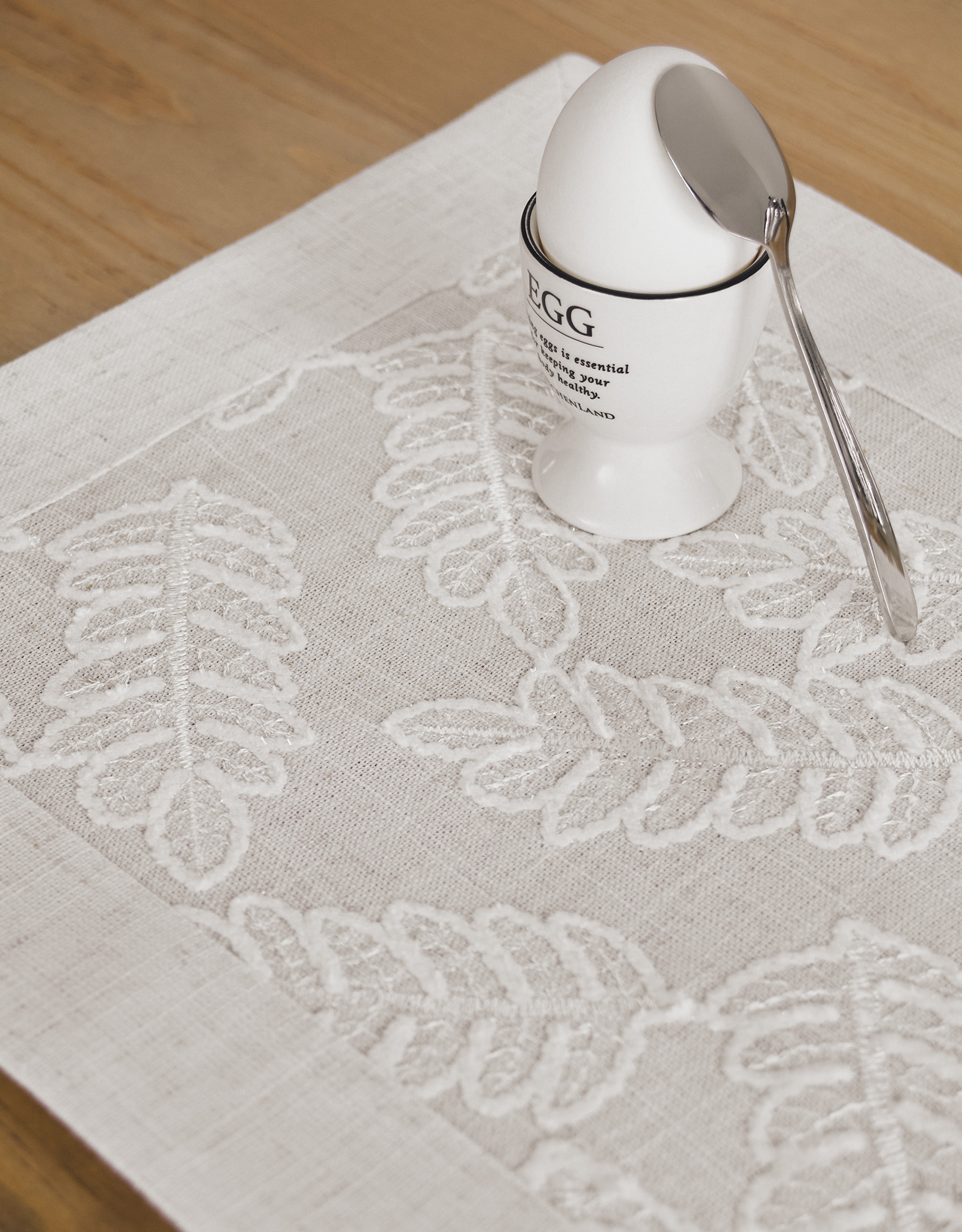Placemat, 30x45 cm, polyester, rectangular, milky, Leaves, Fall foliage, image-5
