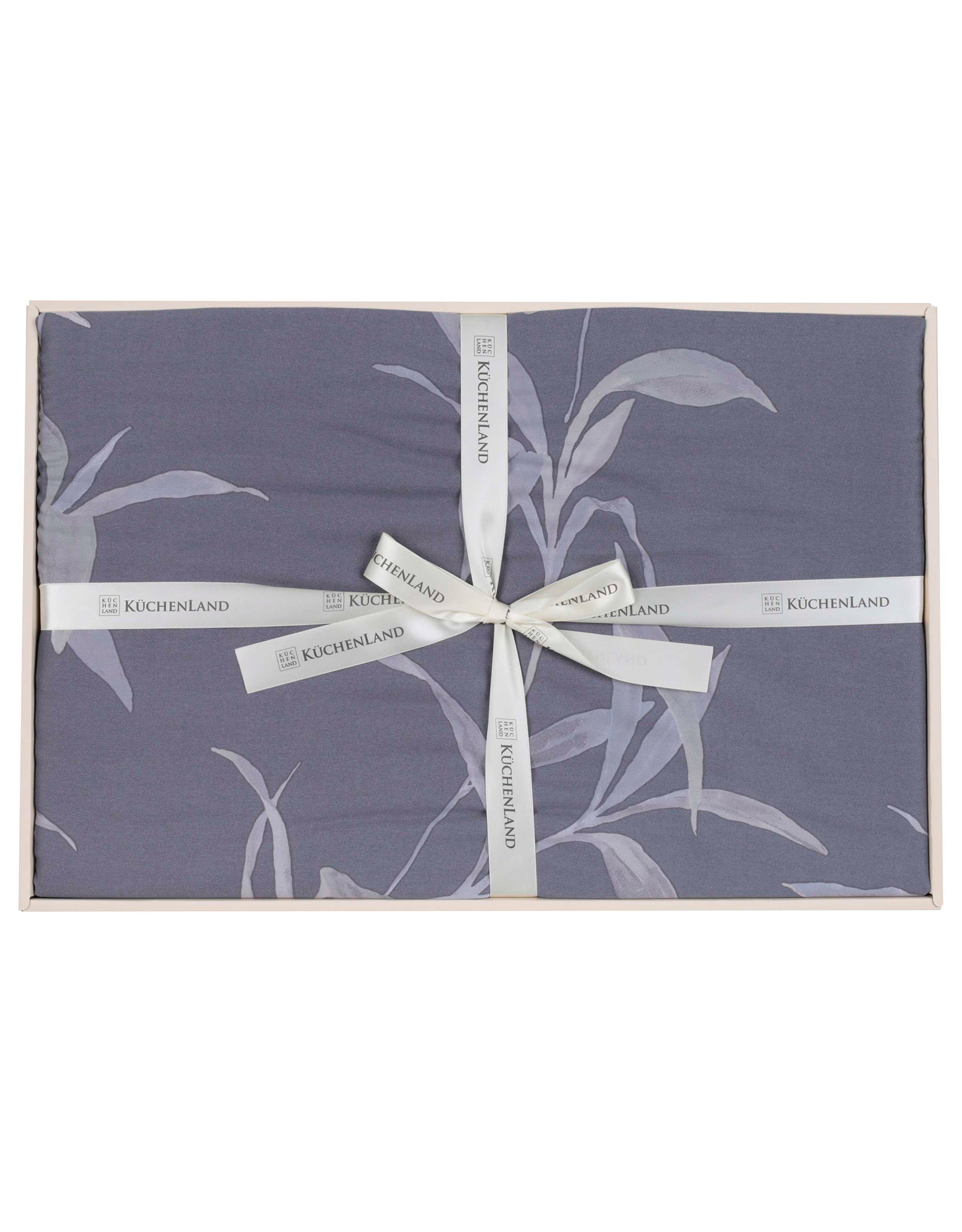 Bed linen set, euro, tencel 300 TC, gray-purple, Leaves,Tencel, image-4