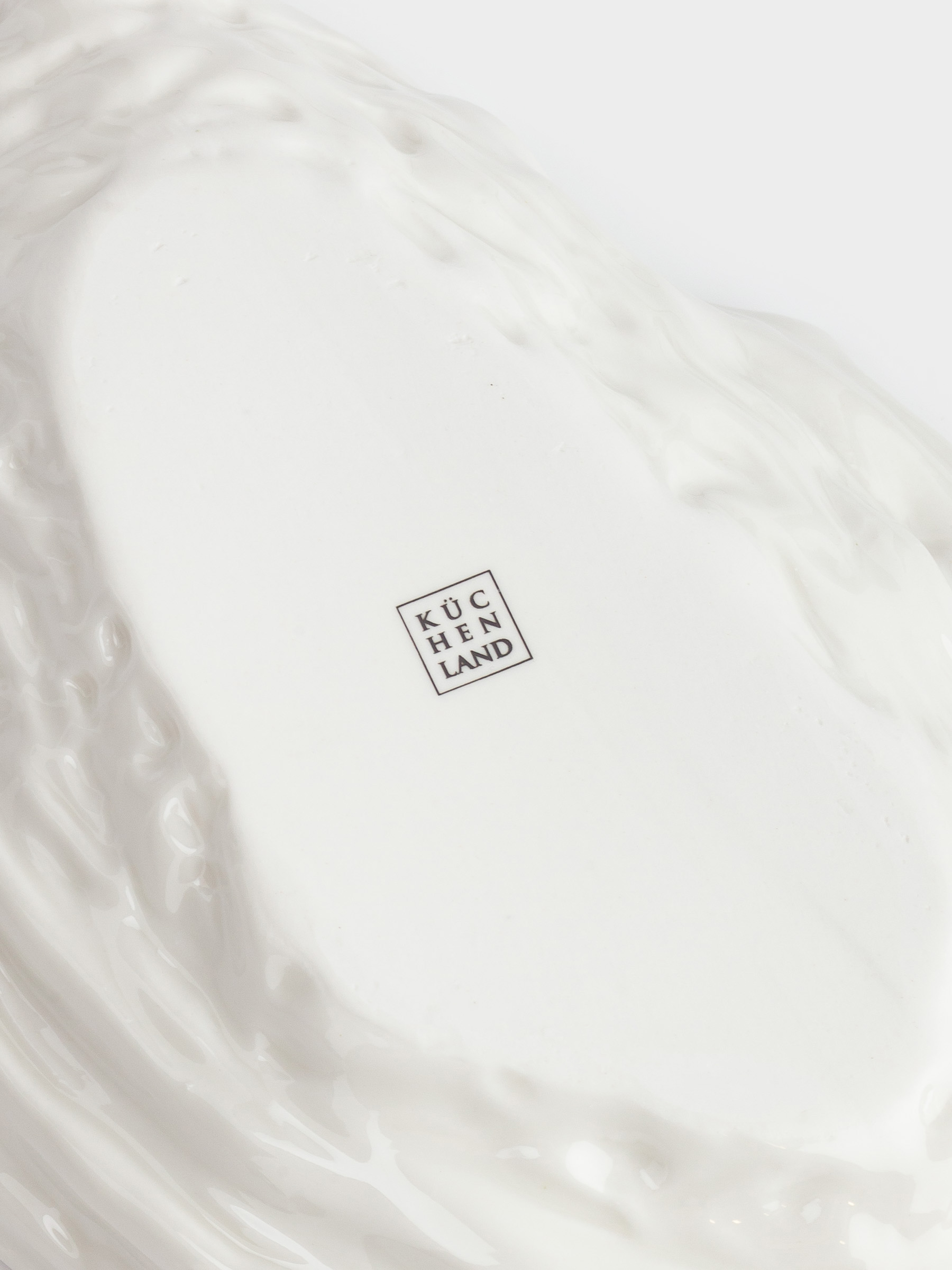 Dish, 23x14 cm, porcelain P, white, Oyster, Shellfish, image-4
