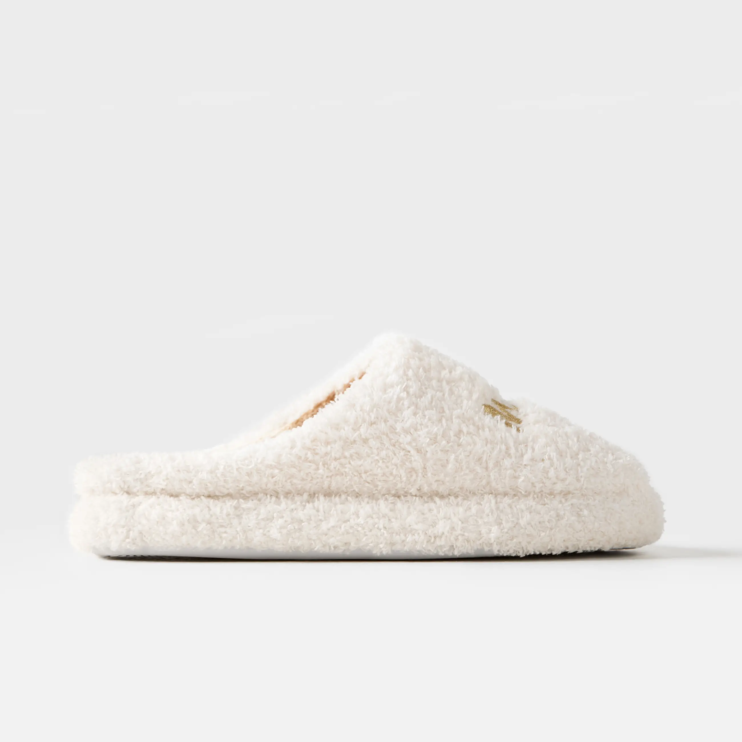 Women's slippers, homewear, size 36-37, fleece / nylon, milky brown, Needed
