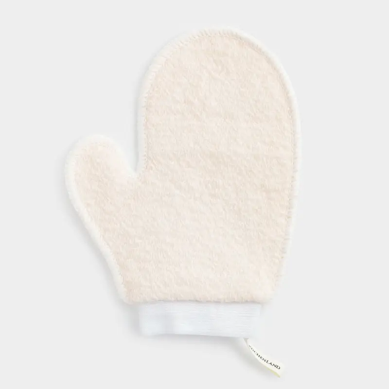 Body washcloth, 20x16 cm, nylon / cotton, beige, Unique spa, image-0