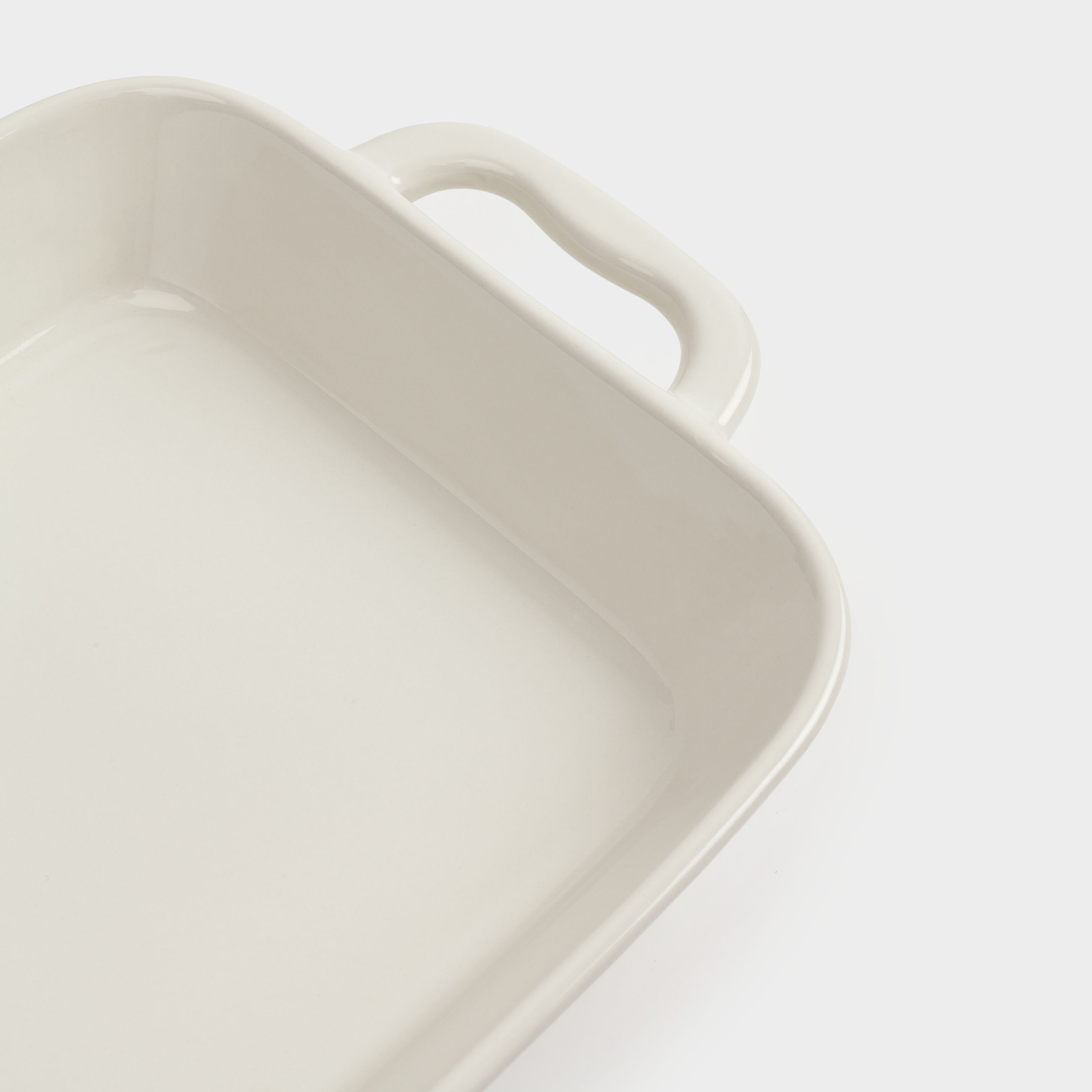 Baking dish, 34x24 cm, ceramic, rectangular, milk, Cakes ivory