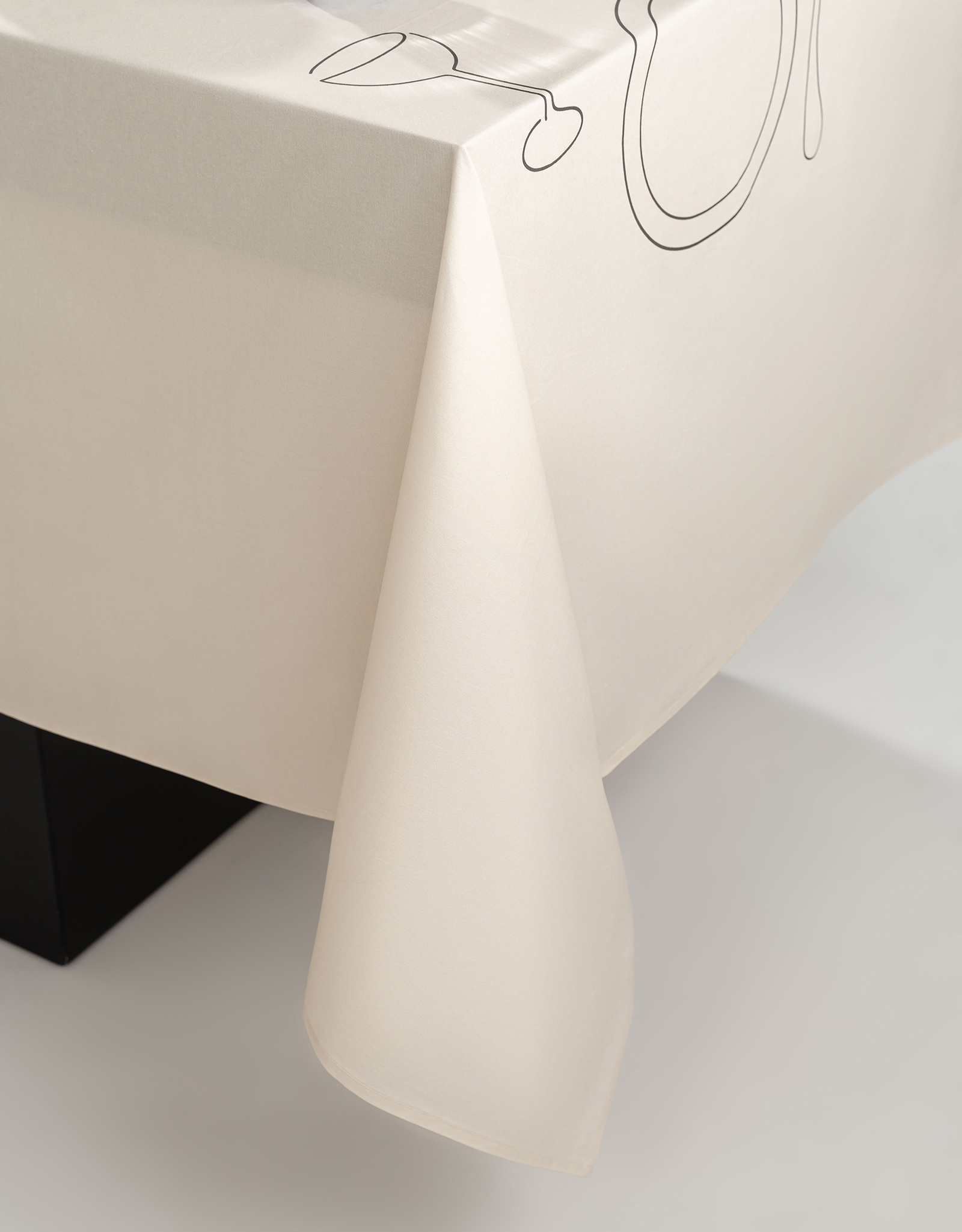Tablecloth, 170x250 cm, cotton, beige, Table setting, Kitchen art, image-9