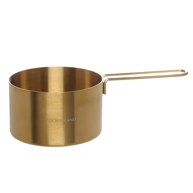 Measuring spoon, 250 ml, steel, golden, Device gold