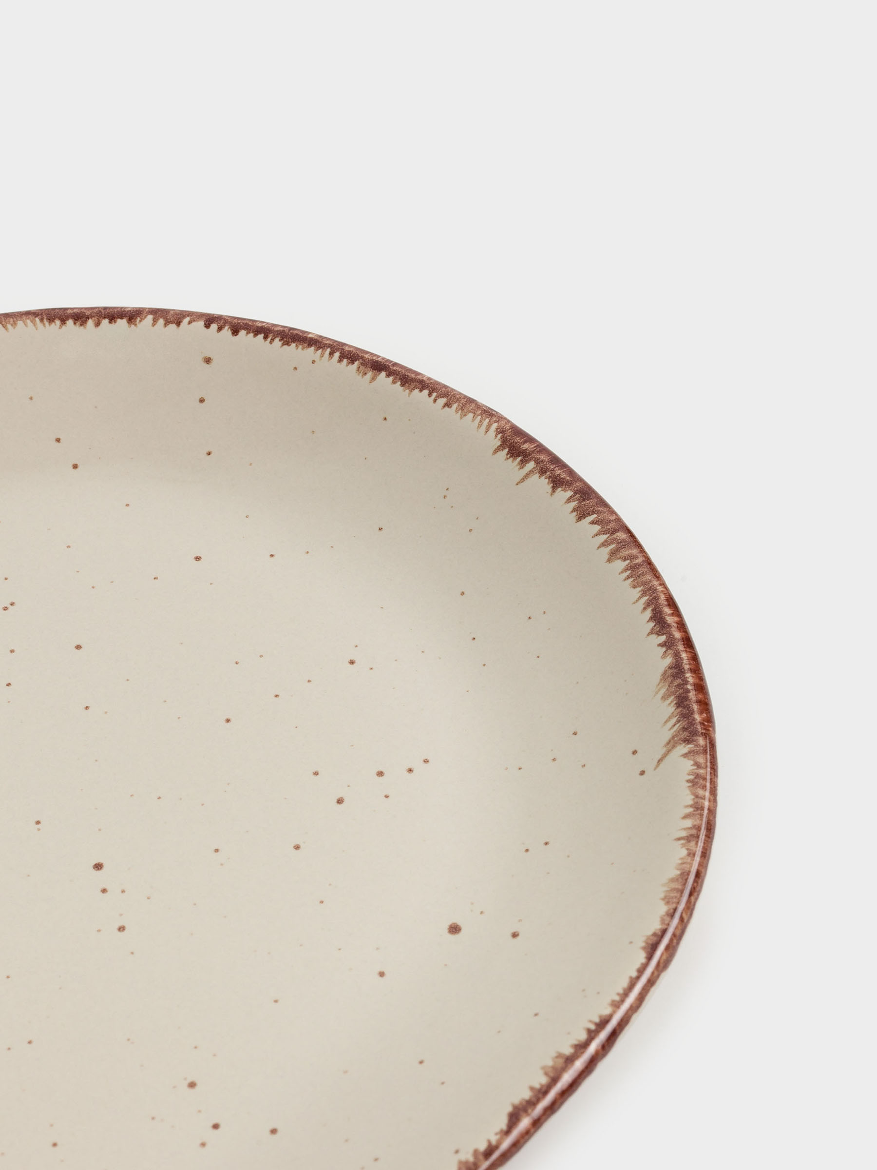 Dish, 25x13 cm, ceramic, oval, beige, Speckled, Speckled, image-5