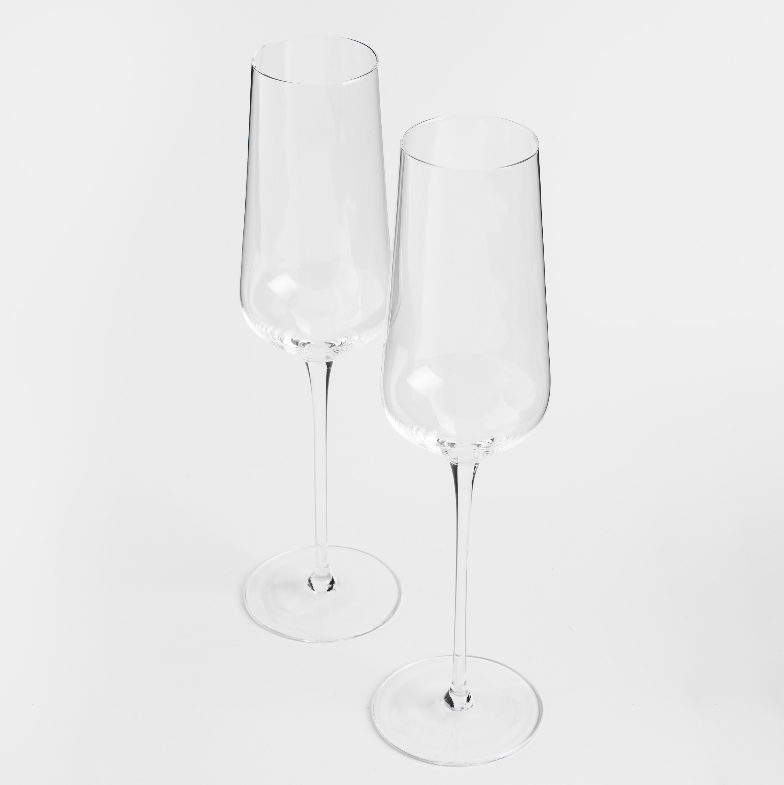 Champagne glass, 300 ml, 2 pcs, crystal glass, Ferentino, image-2