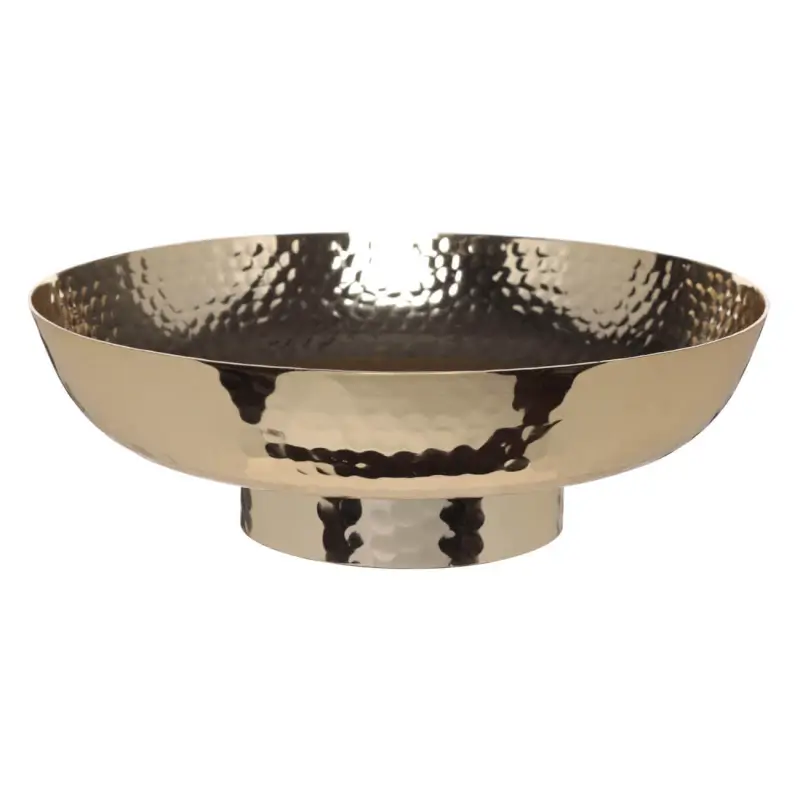 Fruit vase, 30x9 cm, on a leg, metal, golden, Bowl, Fantastic R