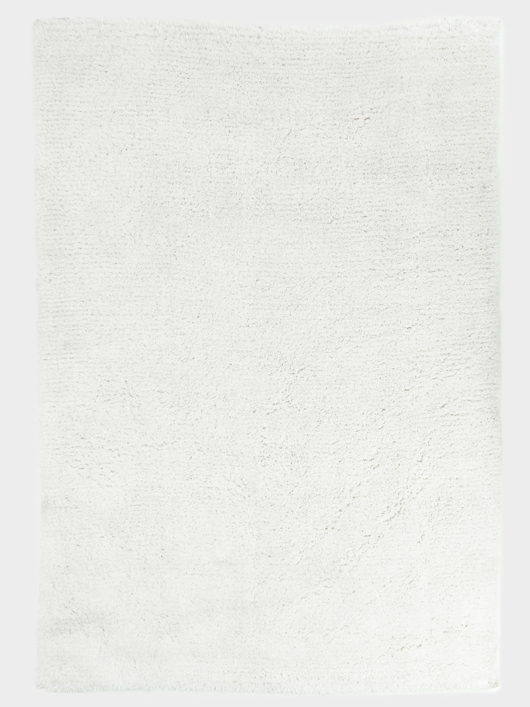 Carpet, 150x210 cm, polyester / cotton, milk, Fluffy pile, Monotone, image-0
