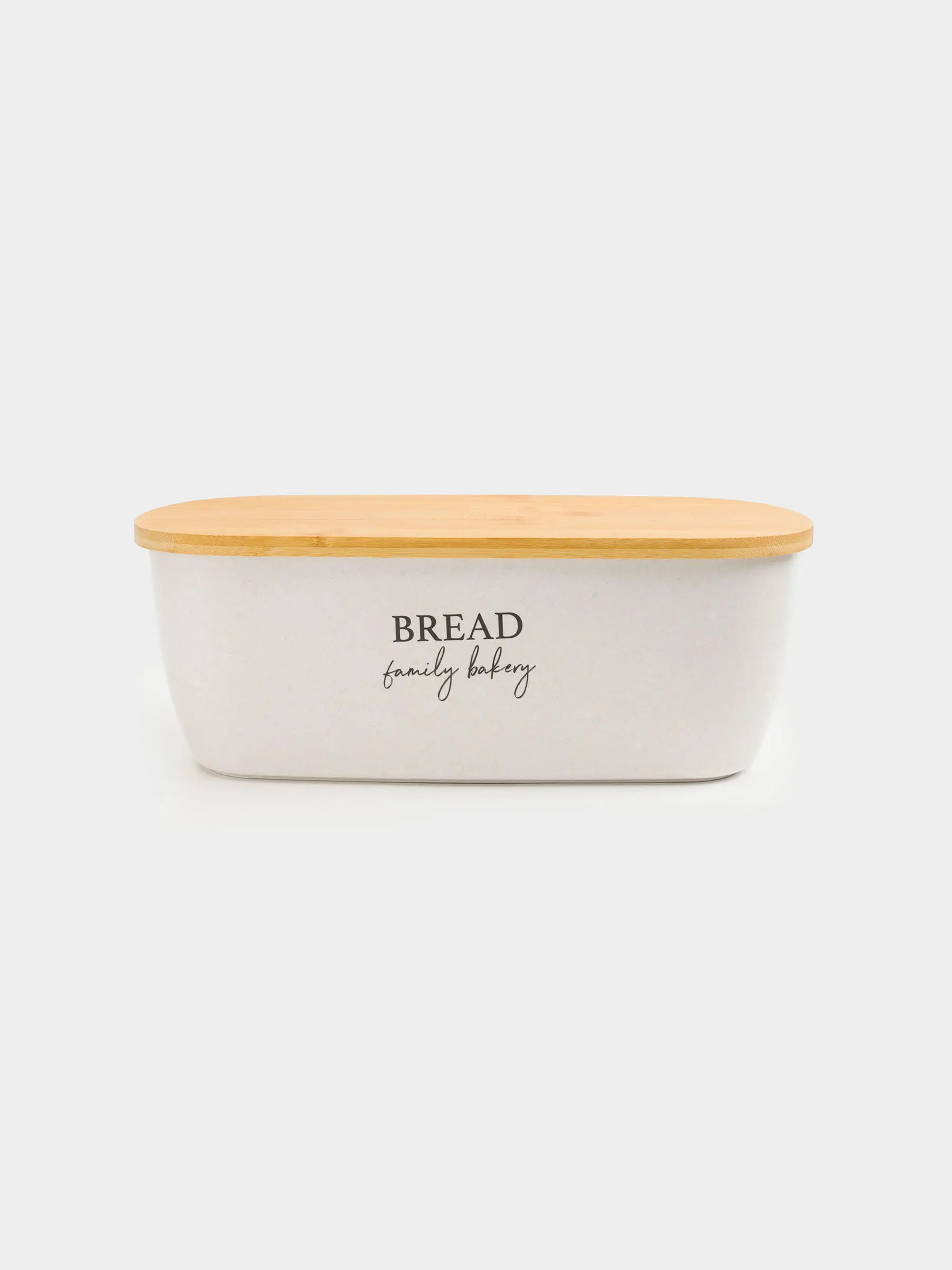 Bread box, 37x21x13 cm, with cutting board, bamboo, oval, Dairy, Bread/Bakery, Course