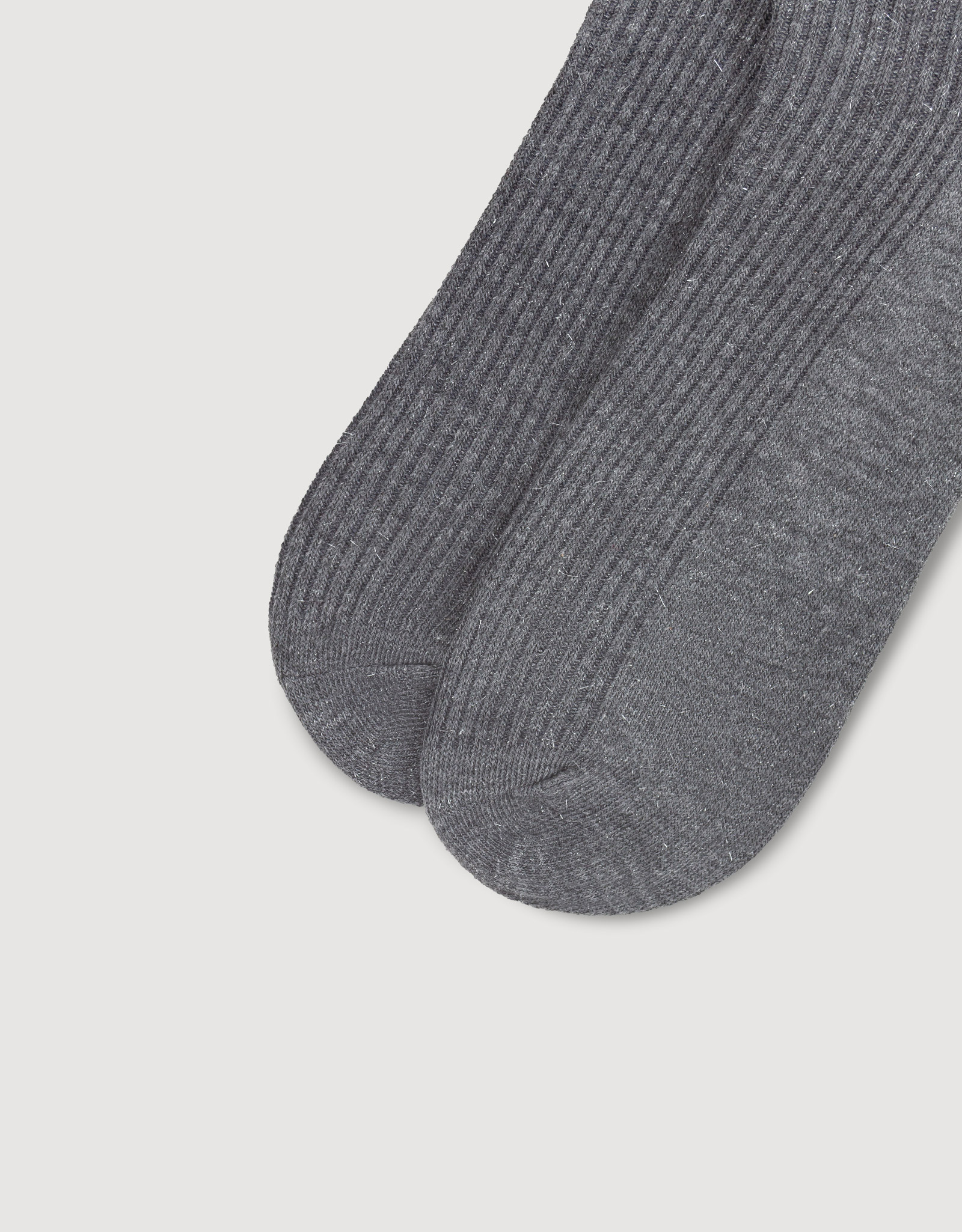 Women's socks, p. 35-38, cotton / polyester, dark gray, Rubchik