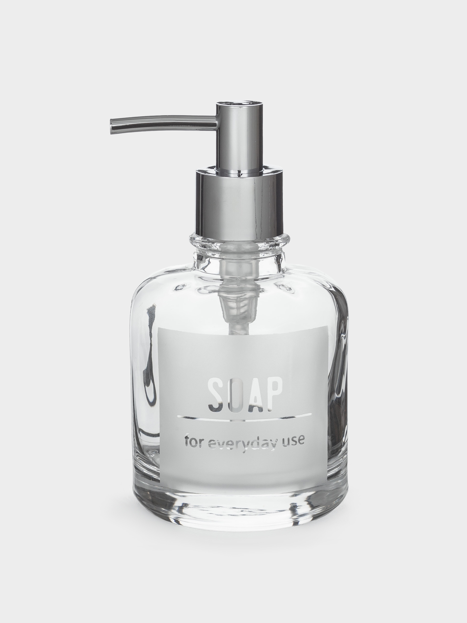 Liquid soap dispenser, 260 ml, glass / plastic, Lunt, image-0