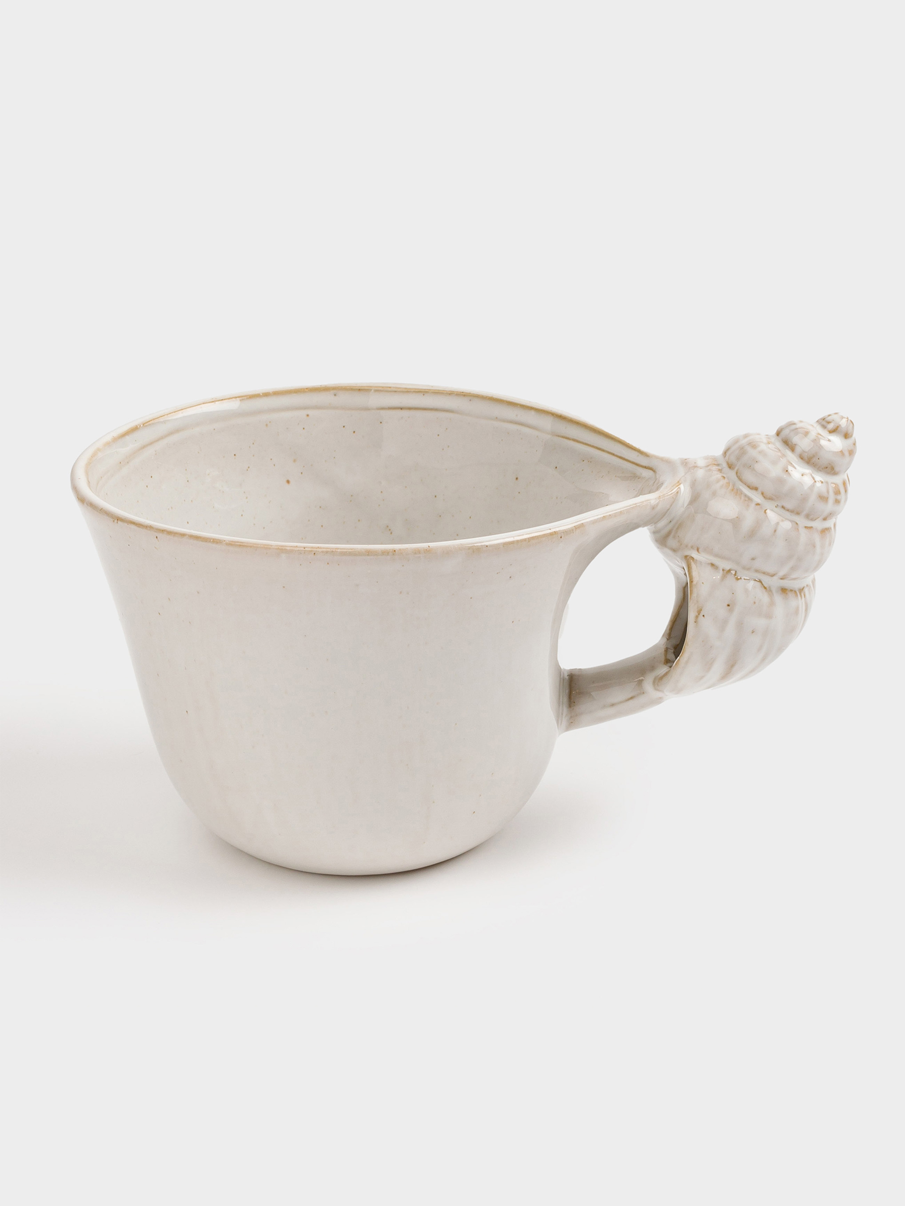 Mug, 400 ml, porcelain P, beige-milk, Shell, Paradise island, image-2