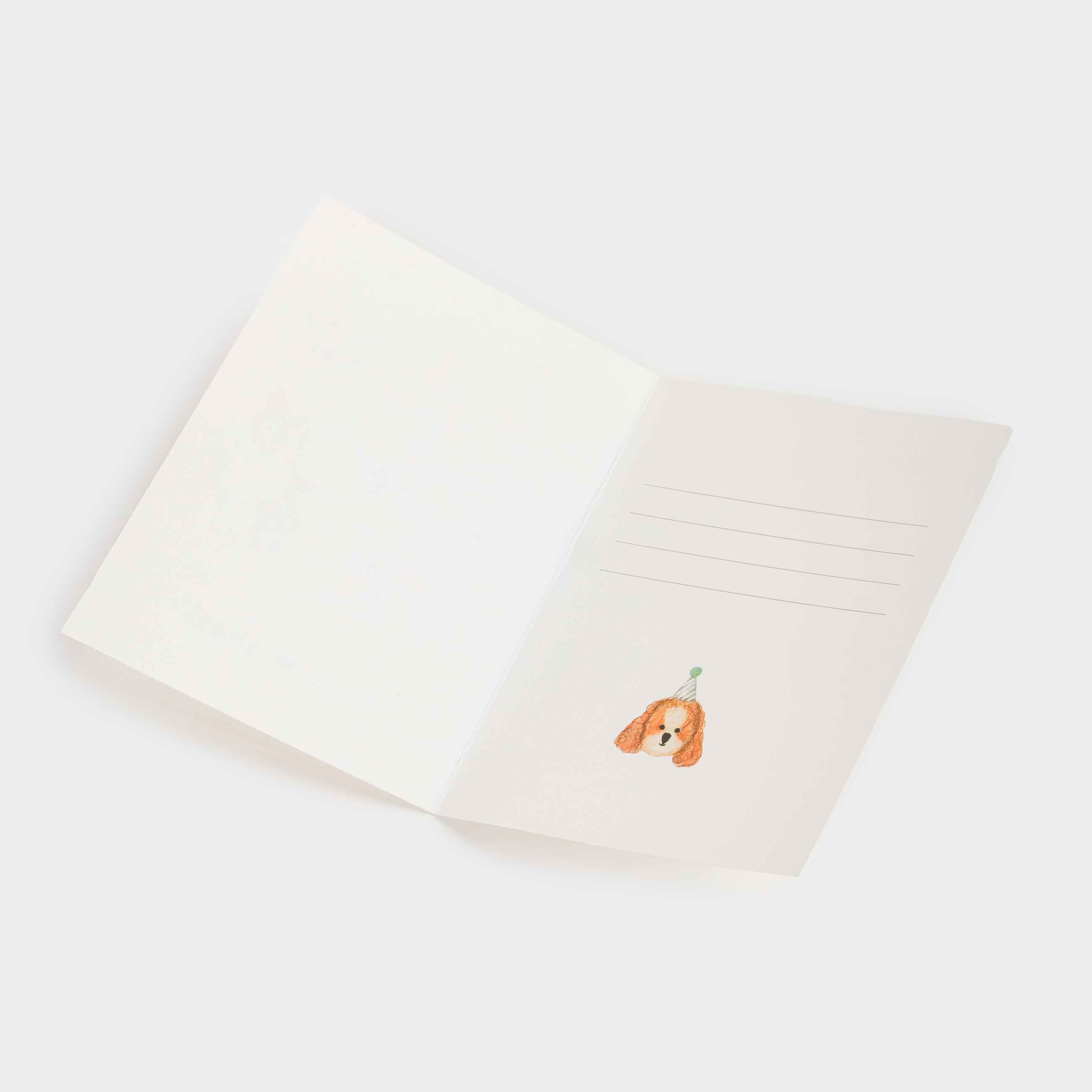 Gift envelope, 12x17 cm, paper, grey, Dogs, Birthday, image-2
