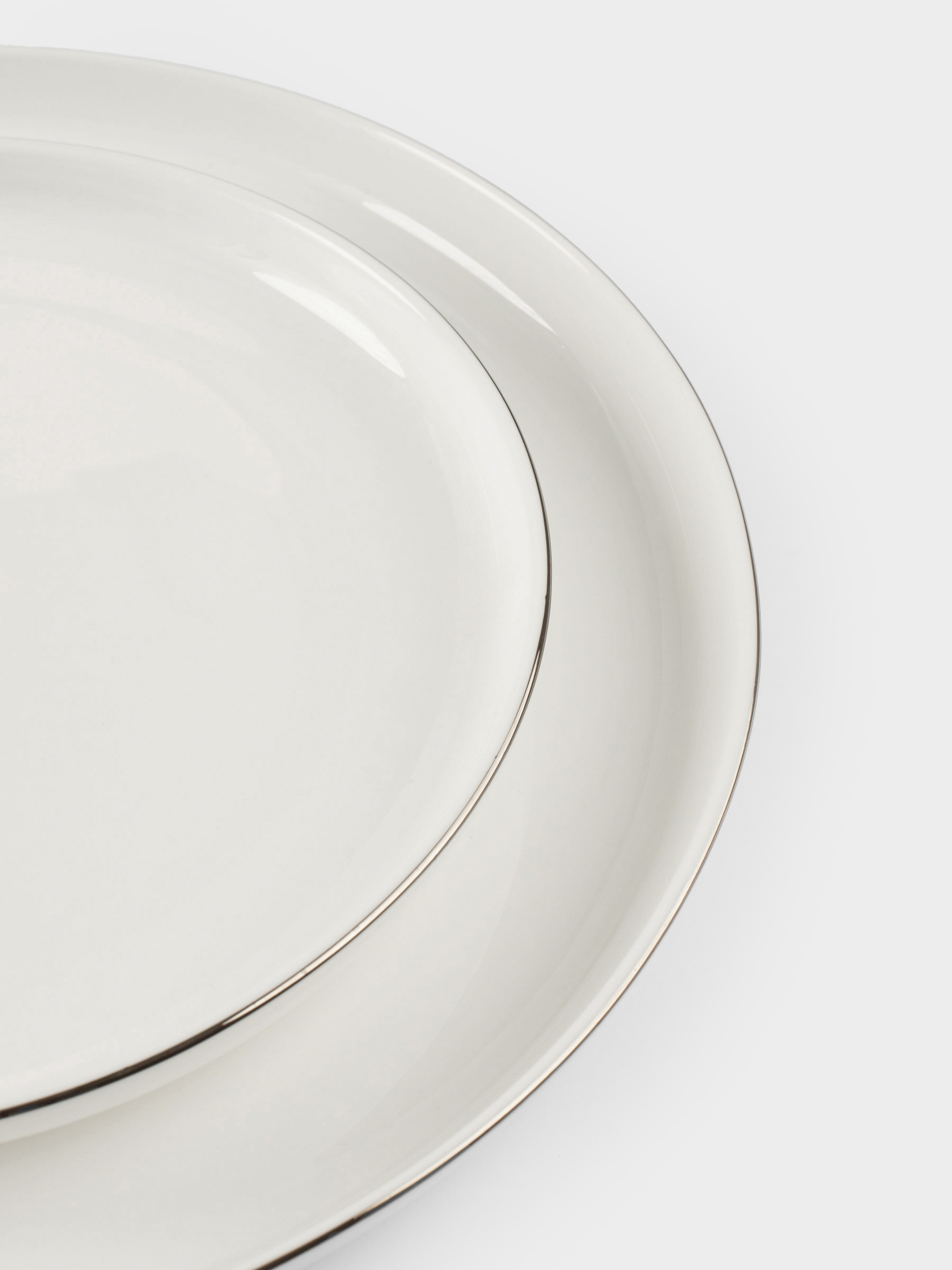 Dining set, 6 pers, 18 pr, porcelain F, white, Ideal silver, image-4