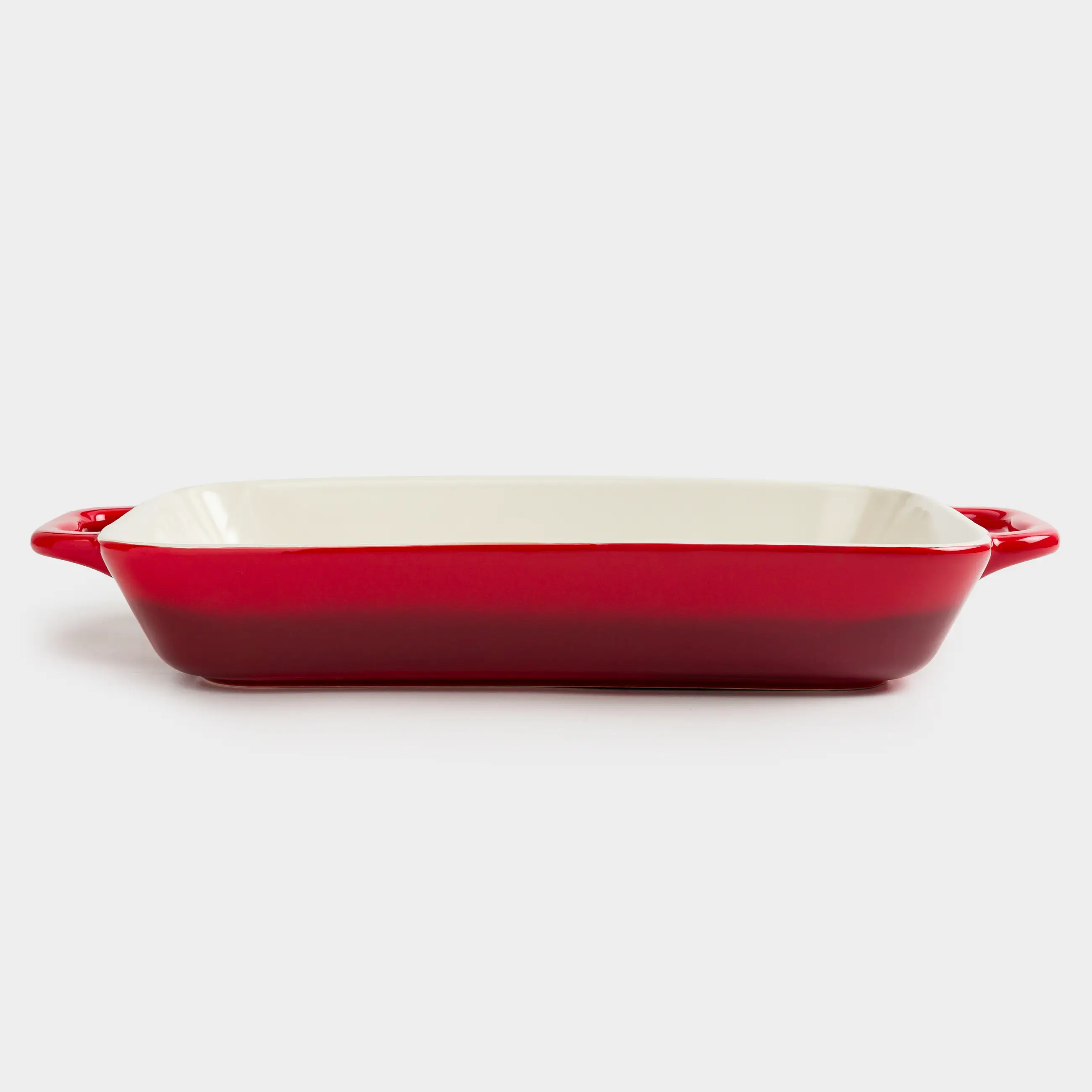 Baking dish, 34x24 cm, ceramic, rectangular, burgundy, Gradient, Cakes gradient, image-0