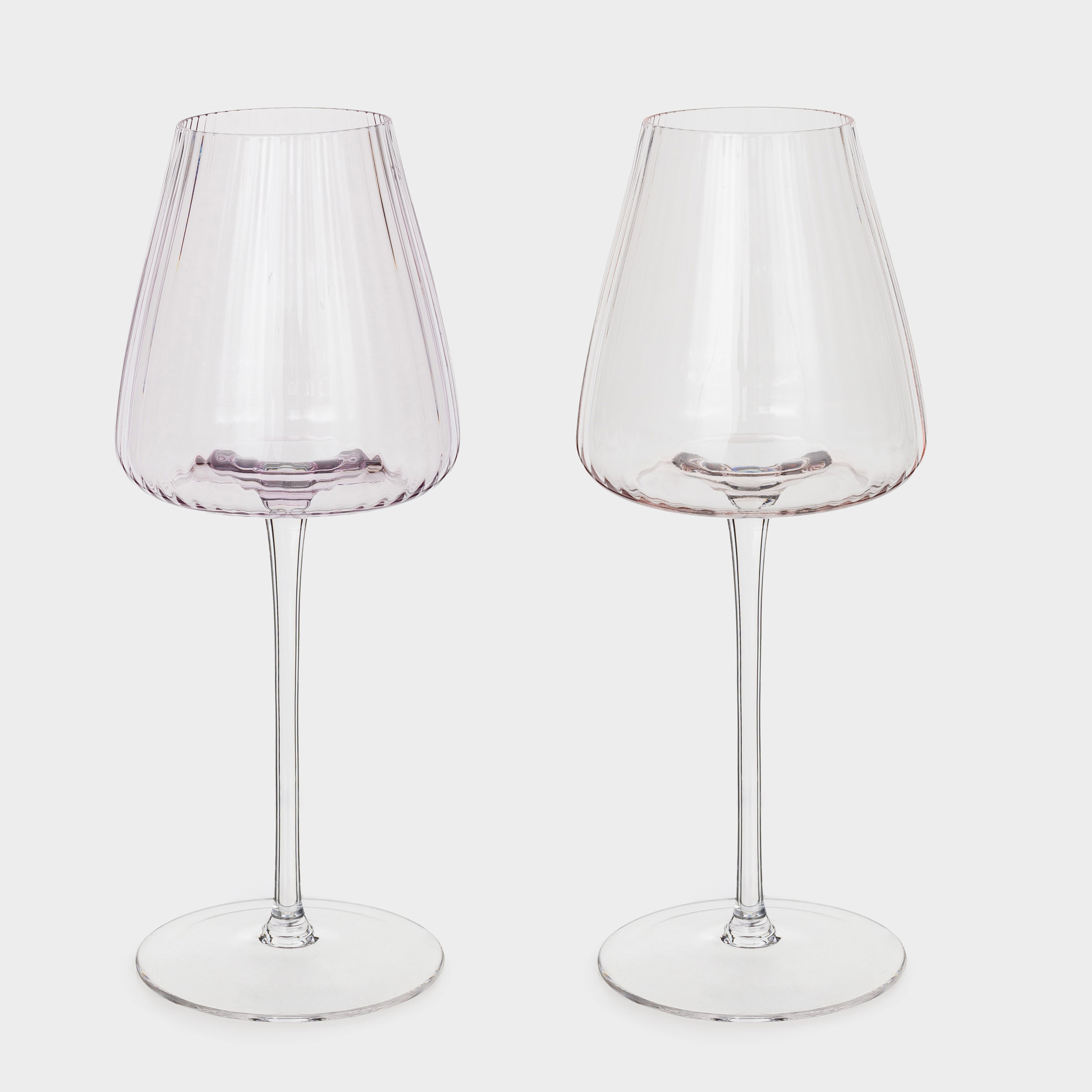Red wine glass, 480 ml, 2 pcs, glass, purple / pink, Sorento R color, image-0