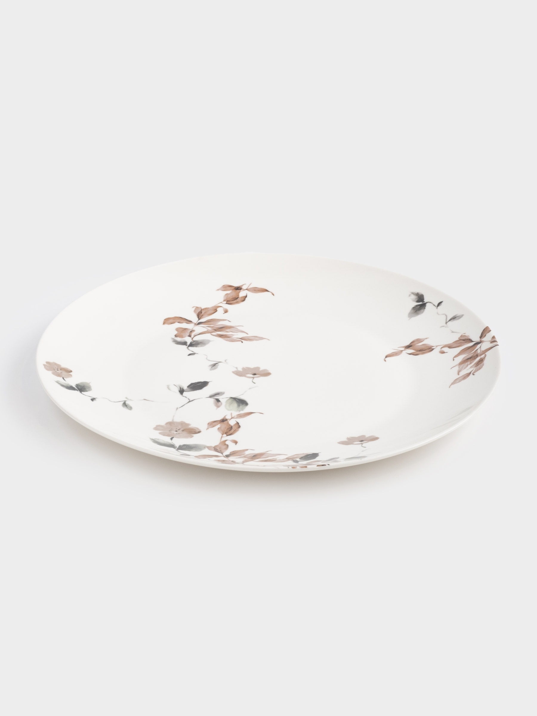 Dinner plate, 27 cm, porcelain N, Autumn flowers, Refined floral, image-2